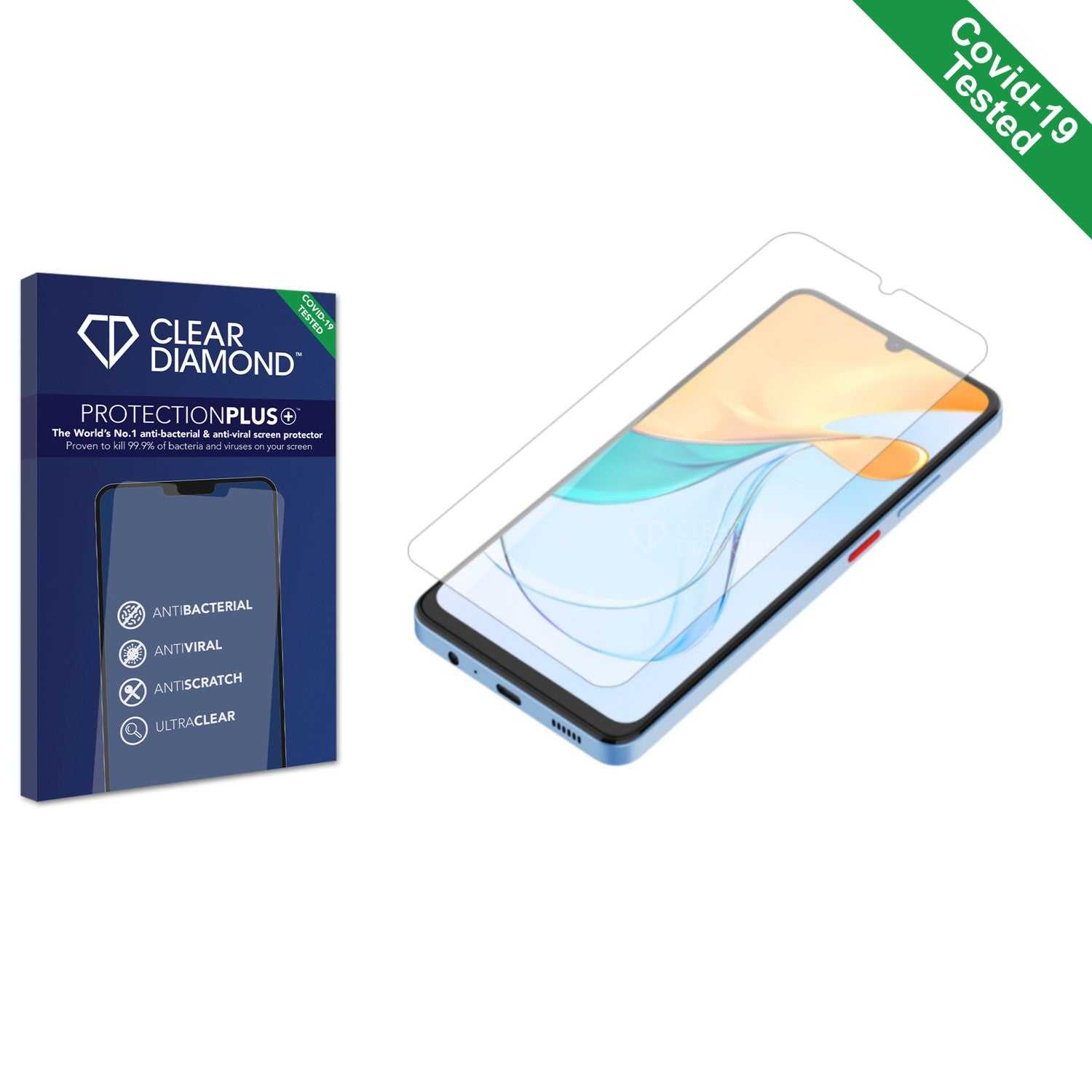 ScreenShield, Clear Diamond Anti-viral Screen Protector for ZTE Blade V50 Vita