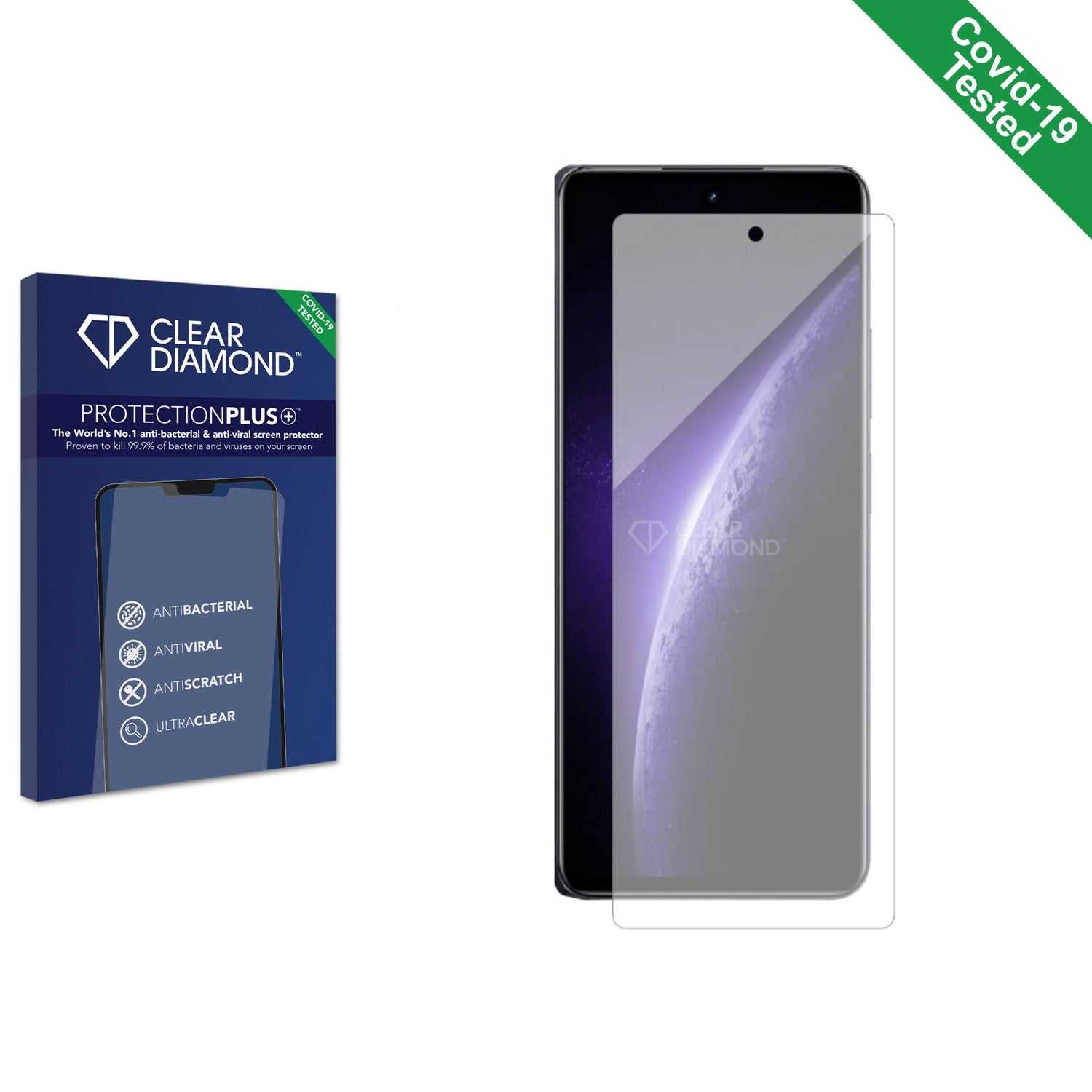 ScreenShield, Clear Diamond Anti-viral Screen Protector for realme Narzo  60x