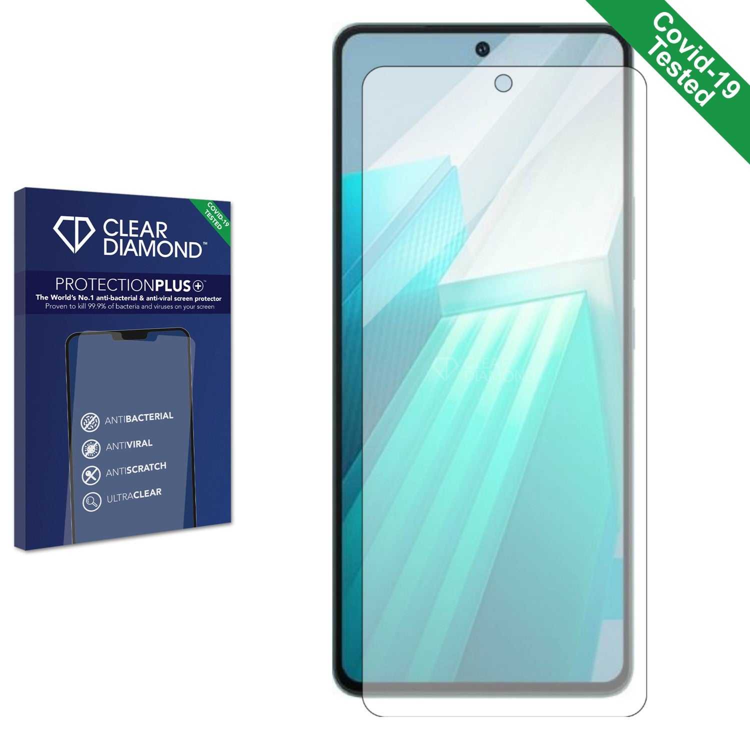 ScreenShield, Clear Diamond Anti-viral Screen Protector for vivo iQOO Neo 8