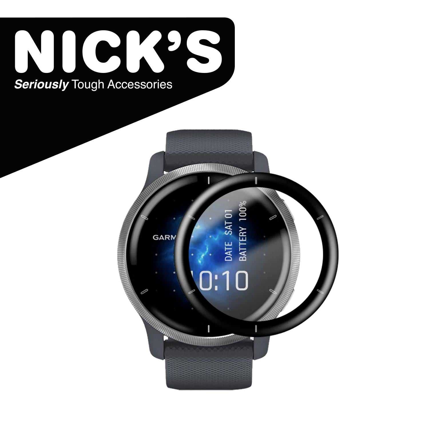ScreenShield, NICK'S fitted Screen Protector for Garmin Venu 2S