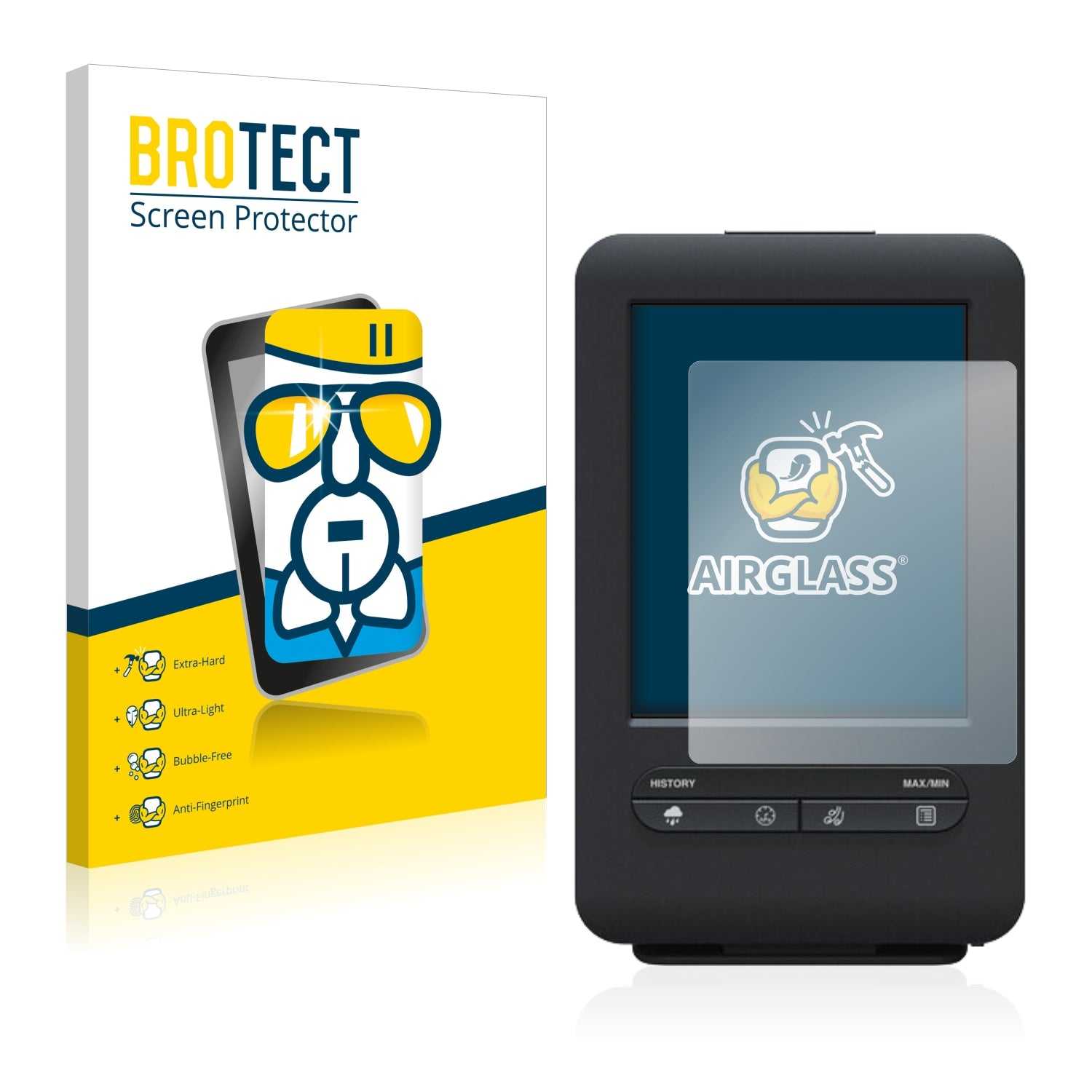 ScreenShield, Nano Glass Screen Protector for Bresser 5-in-1-Wetter-Center Beaufort