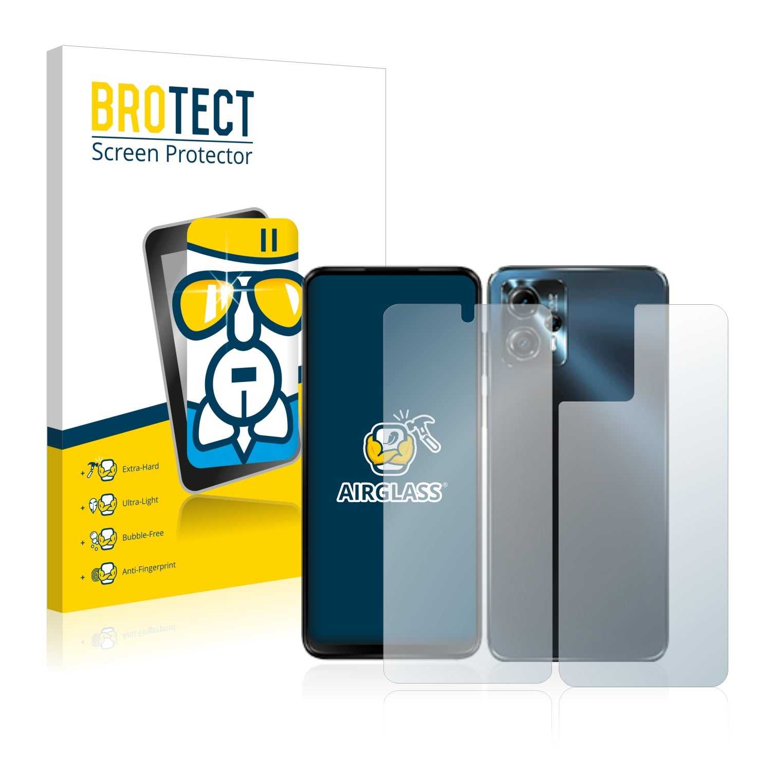 ScreenShield, Nano Glass Screen Protector for Motorola Moto G13 (Front & Back)