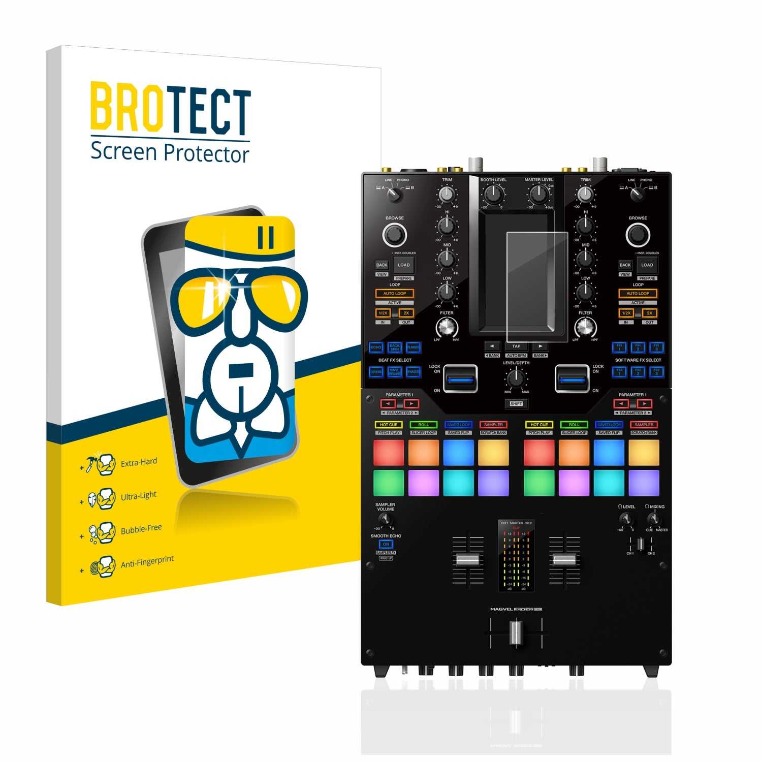 ScreenShield, Nano Glass Screen Protector for Pioneer DJM-S11