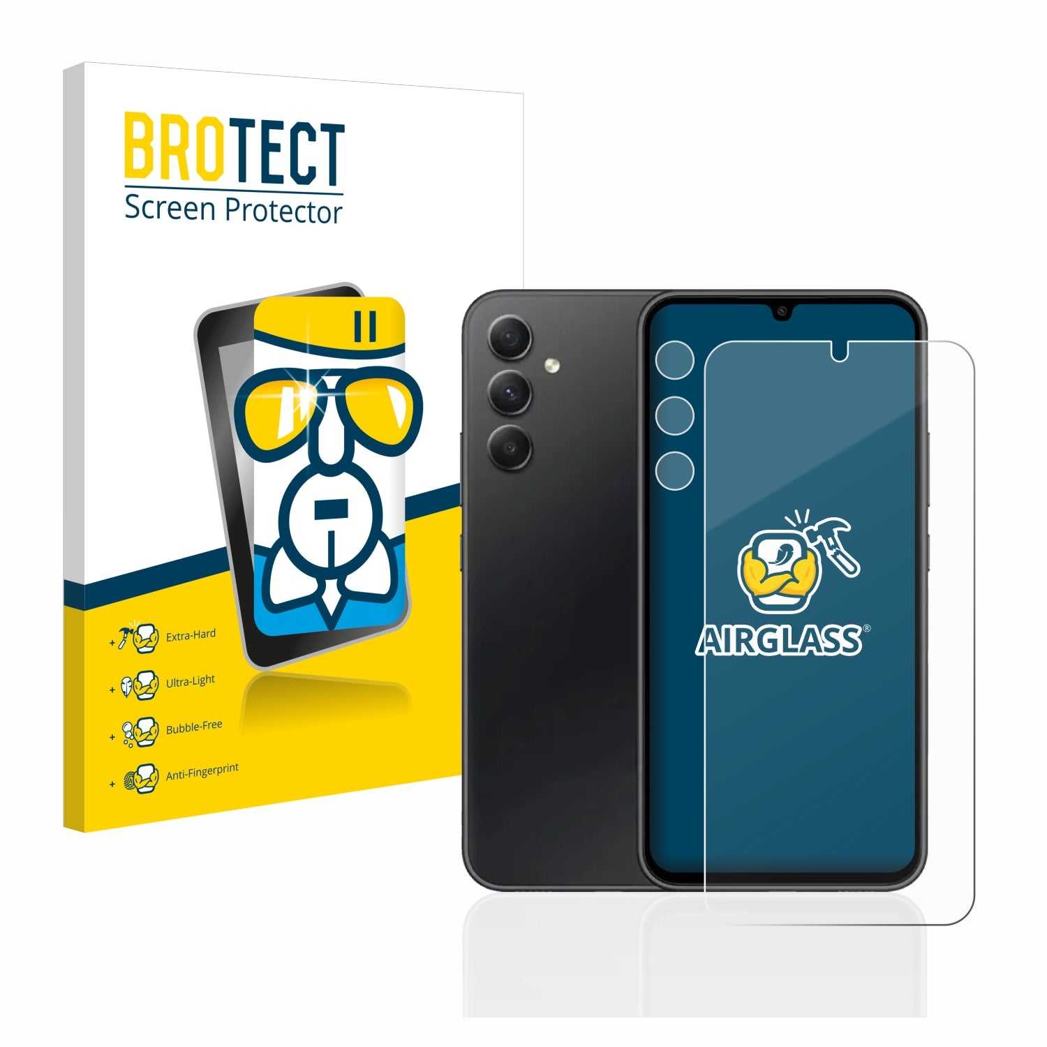 ScreenShield, Nano Glass Screen Protector for Samsung Galaxy A34 5G (Front & Camera)