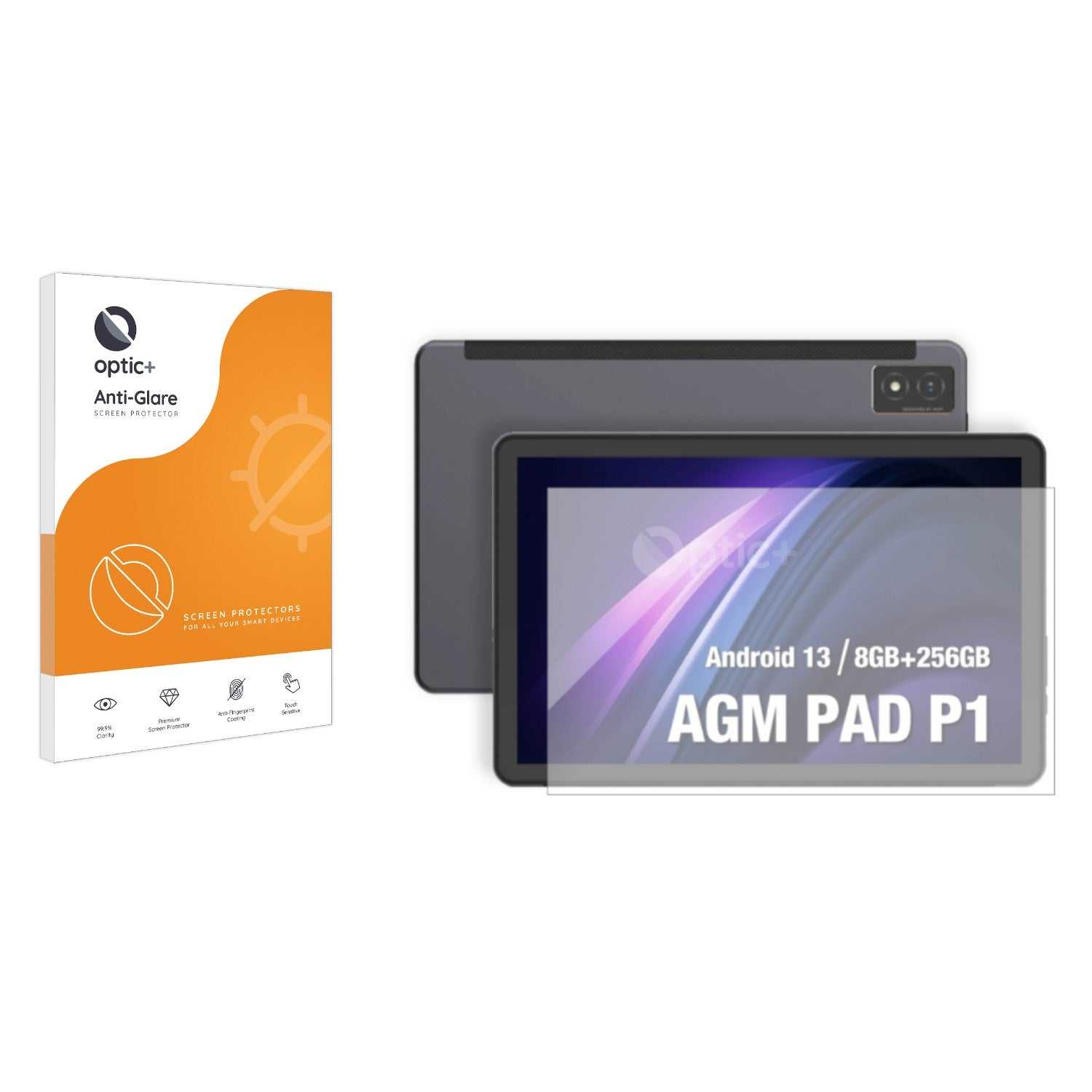 ScreenShield, Optic+ Anti-Glare Screen Protector for AGM Pad P1