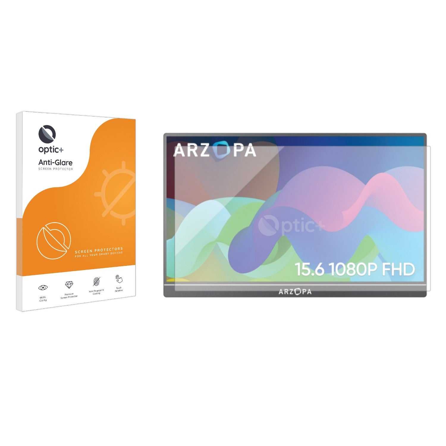 ScreenShield, Optic+ Anti-Glare Screen Protector for ARZOPA 15.6" Portable Monitor