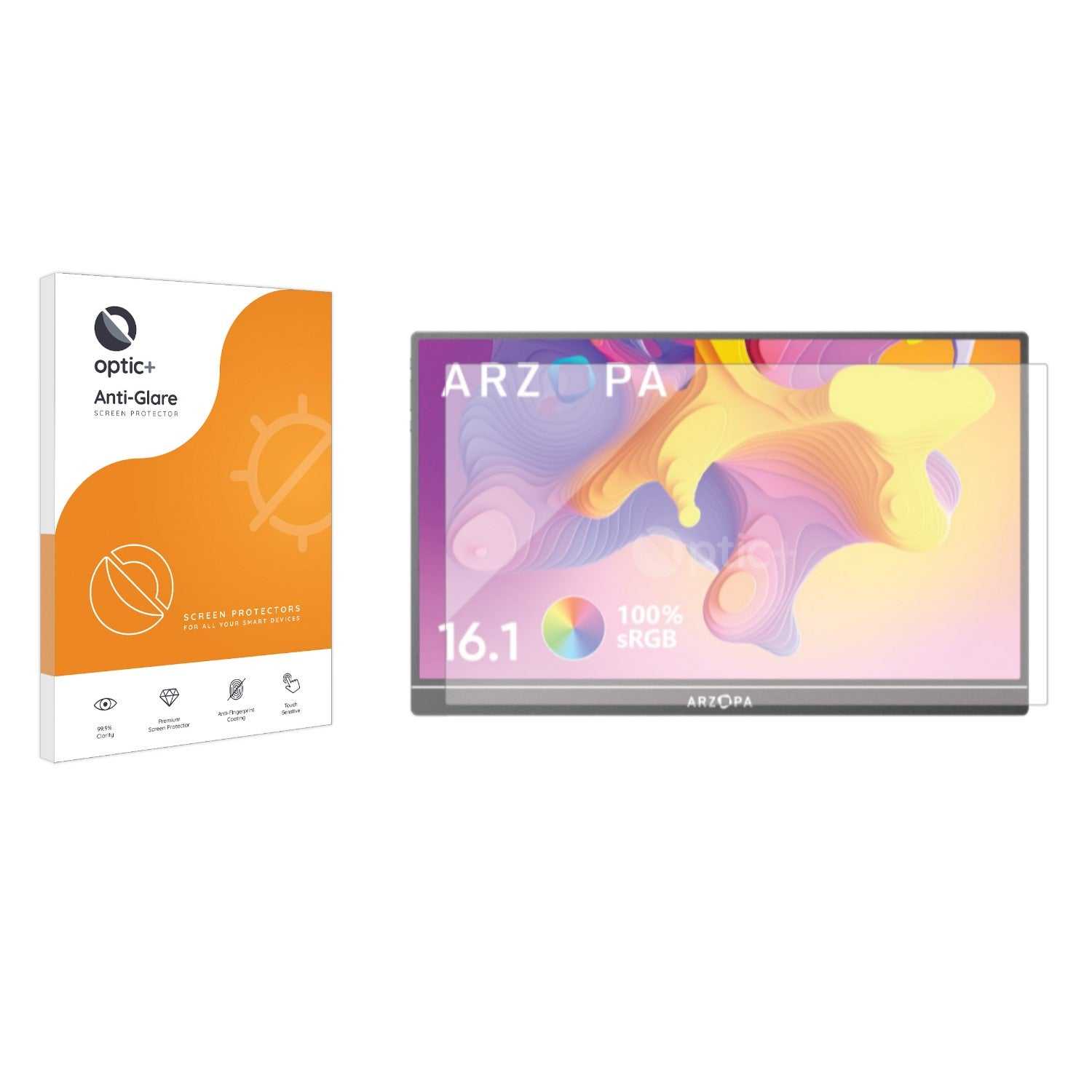 ScreenShield, Optic+ Anti-Glare Screen Protector for ARZOPA 16.1" Portable Monitor