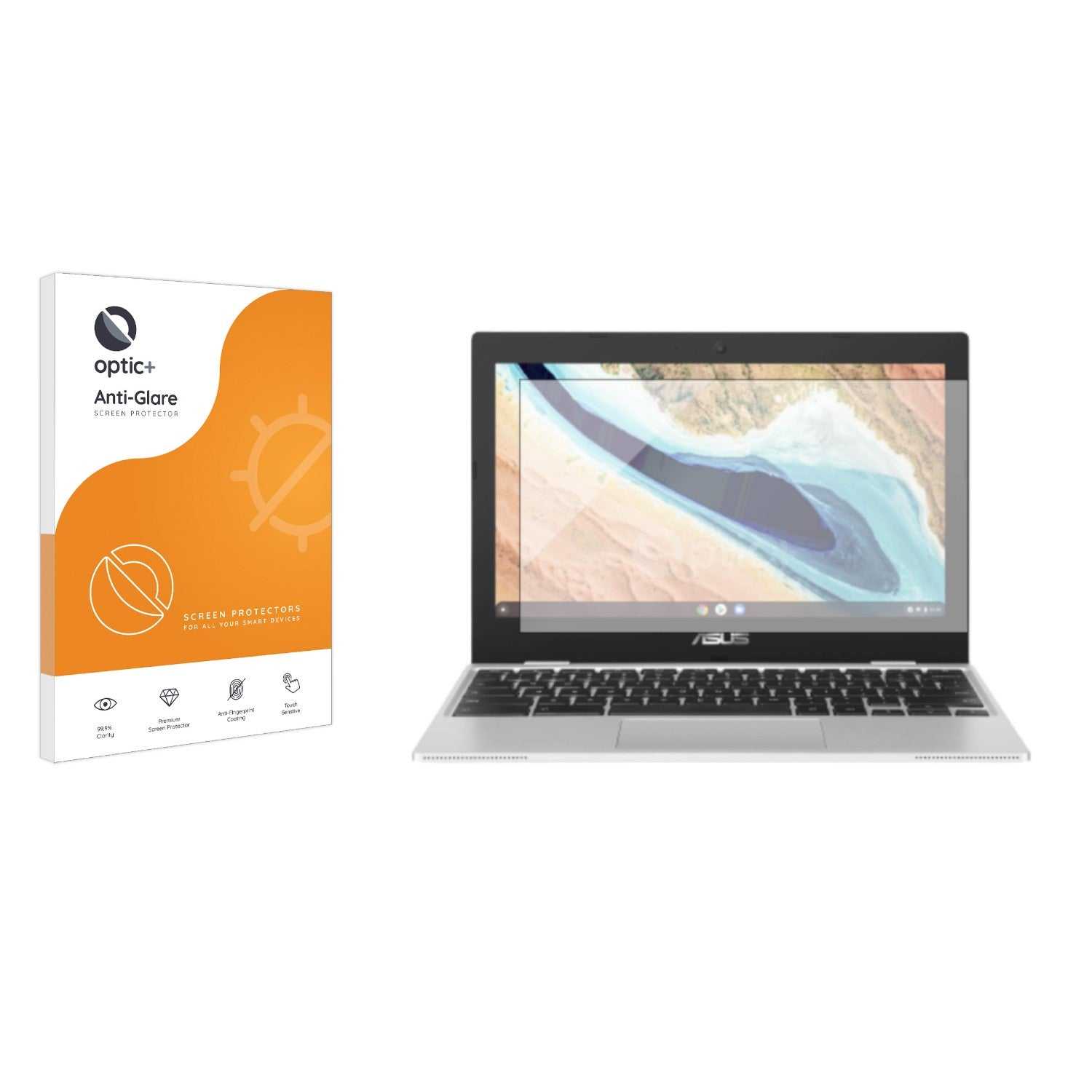 ScreenShield, Optic+ Anti-Glare Screen Protector for ASUS Chromebook CX1