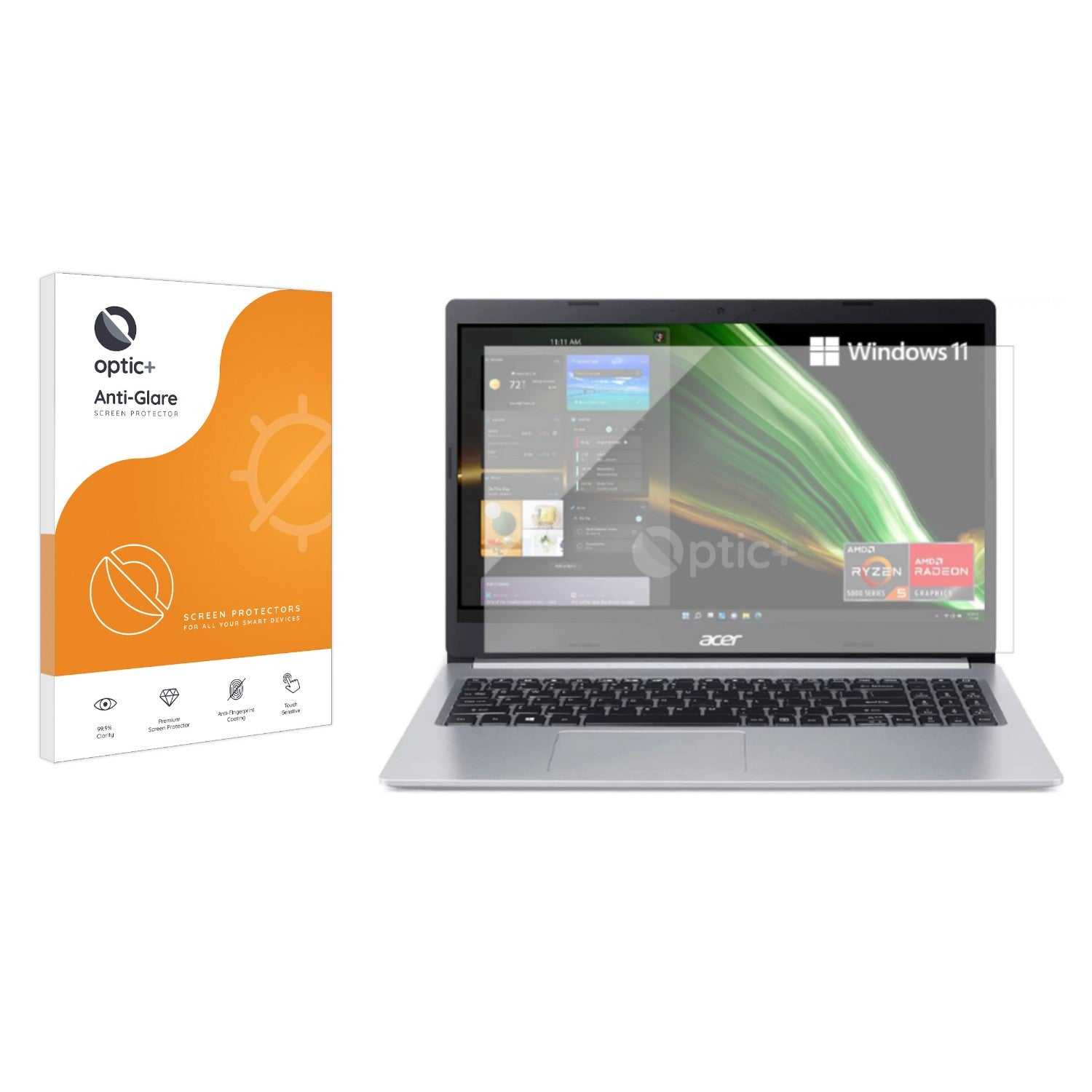 ScreenShield, Optic+ Anti-Glare Screen Protector for Acer Aspire 5 A515-45