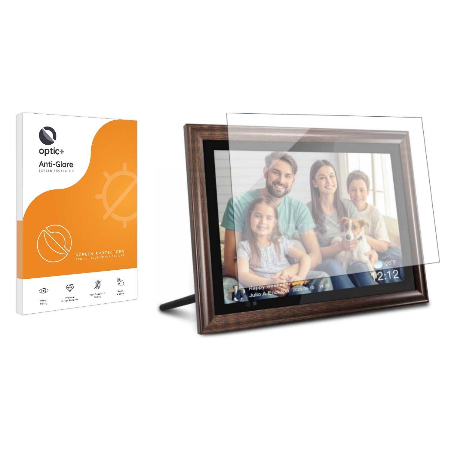 ScreenShield, Optic+ Anti-Glare Screen Protector for Aeezo WiFi 10.1" Digital Photo Frame