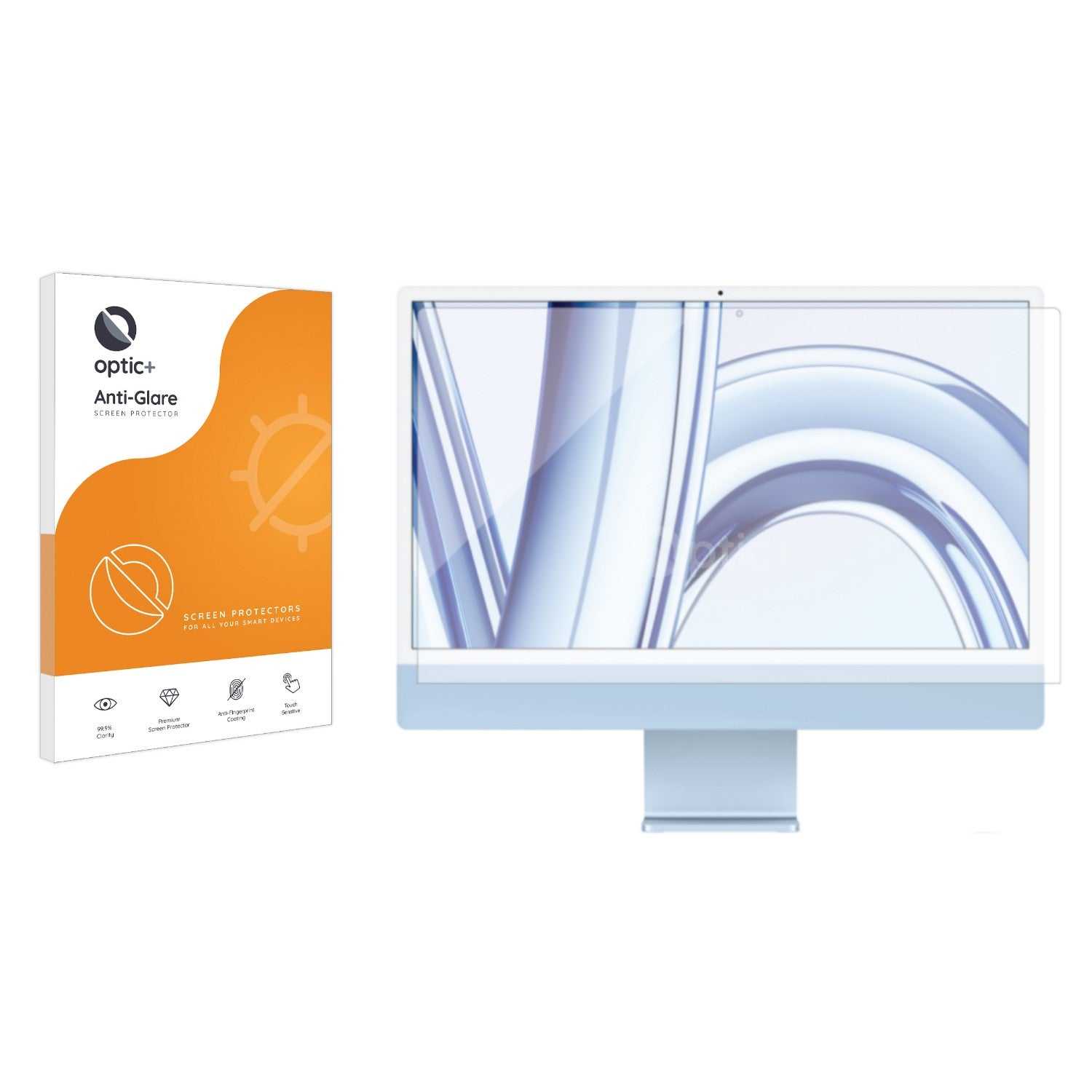 ScreenShield, Optic+ Anti-Glare Screen Protector for Apple iMac 24" M3 2023