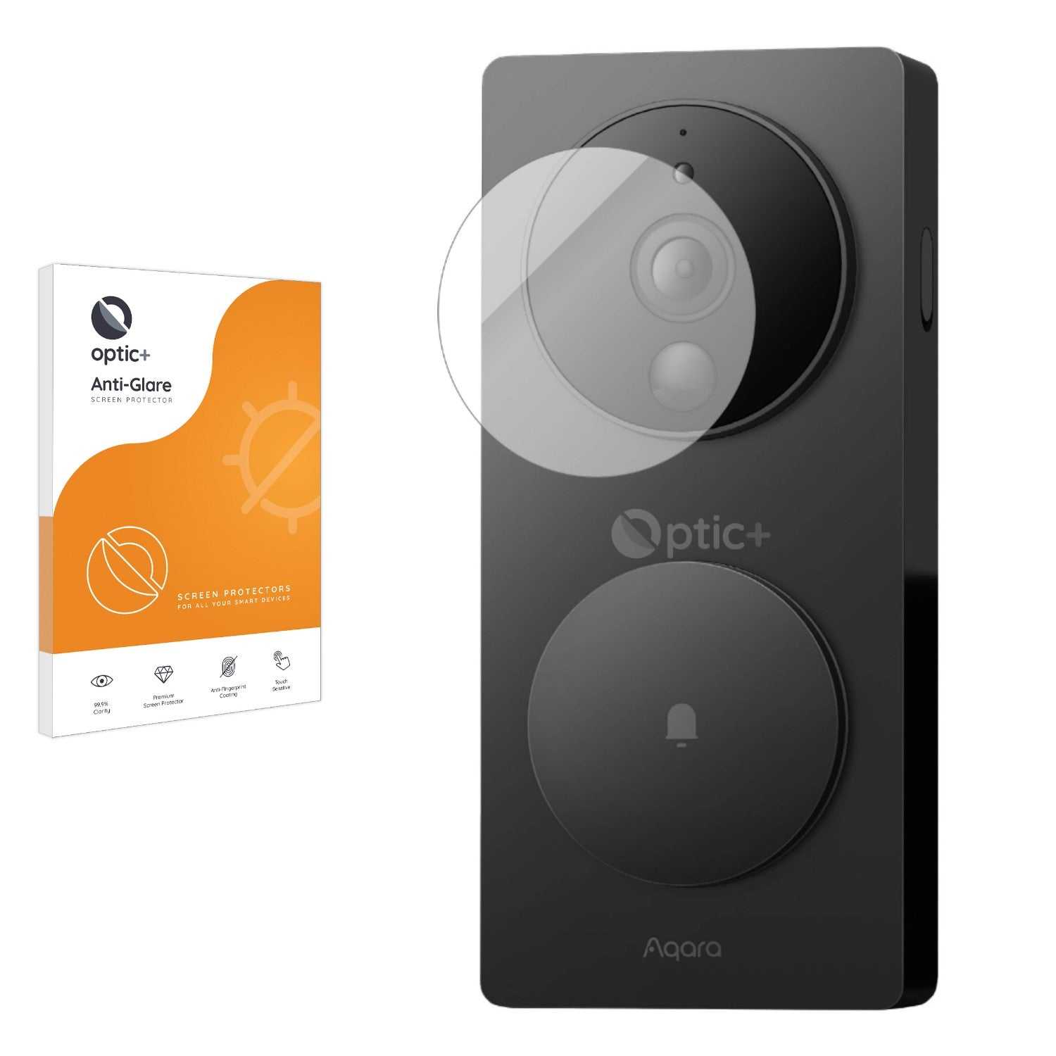 ScreenShield, Optic+ Anti-Glare Screen Protector for Aqara SVD-KIT1 Smart Video Doorbell