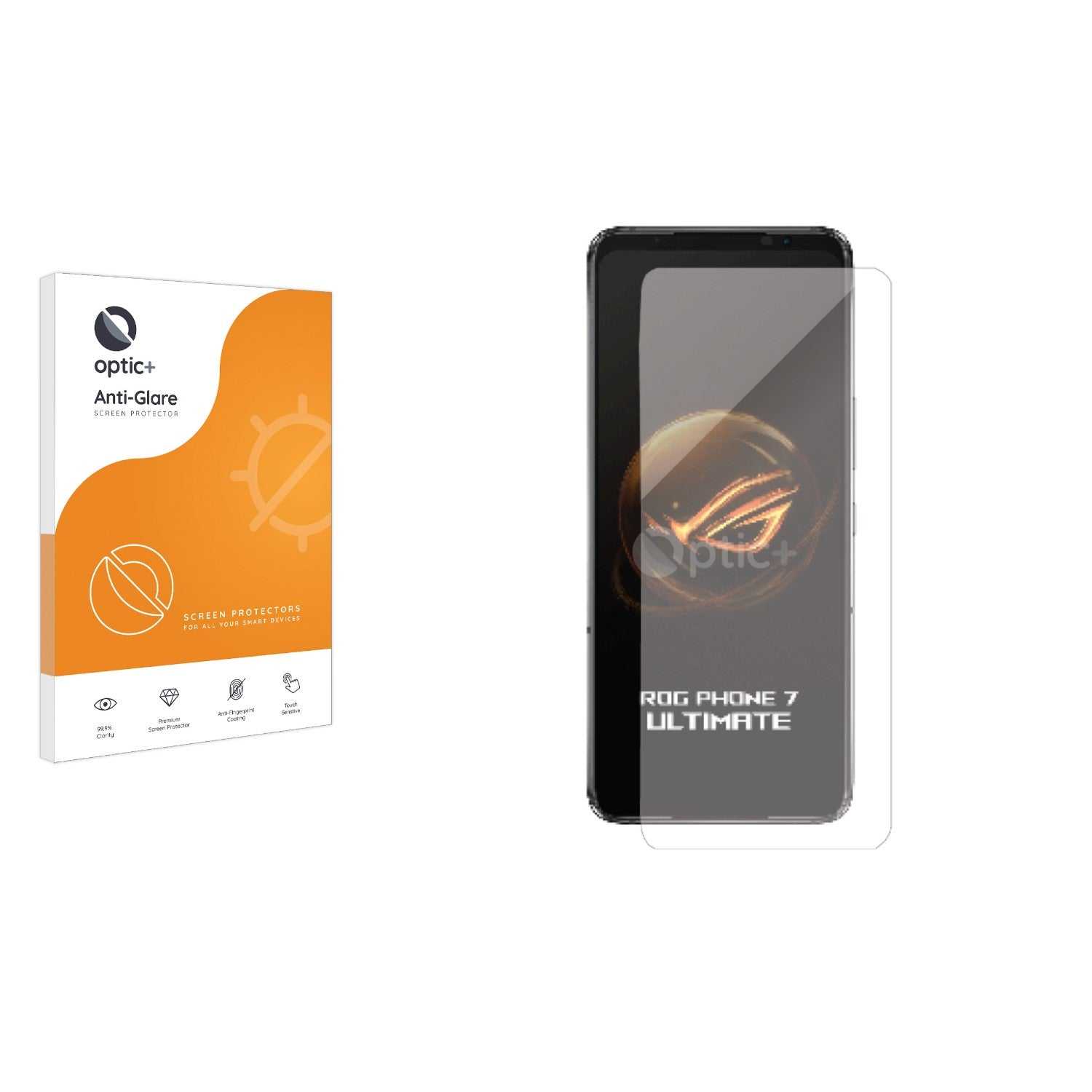 ScreenShield, Optic+ Anti-Glare Screen Protector for Asus ROG Phone 7 Ultimate