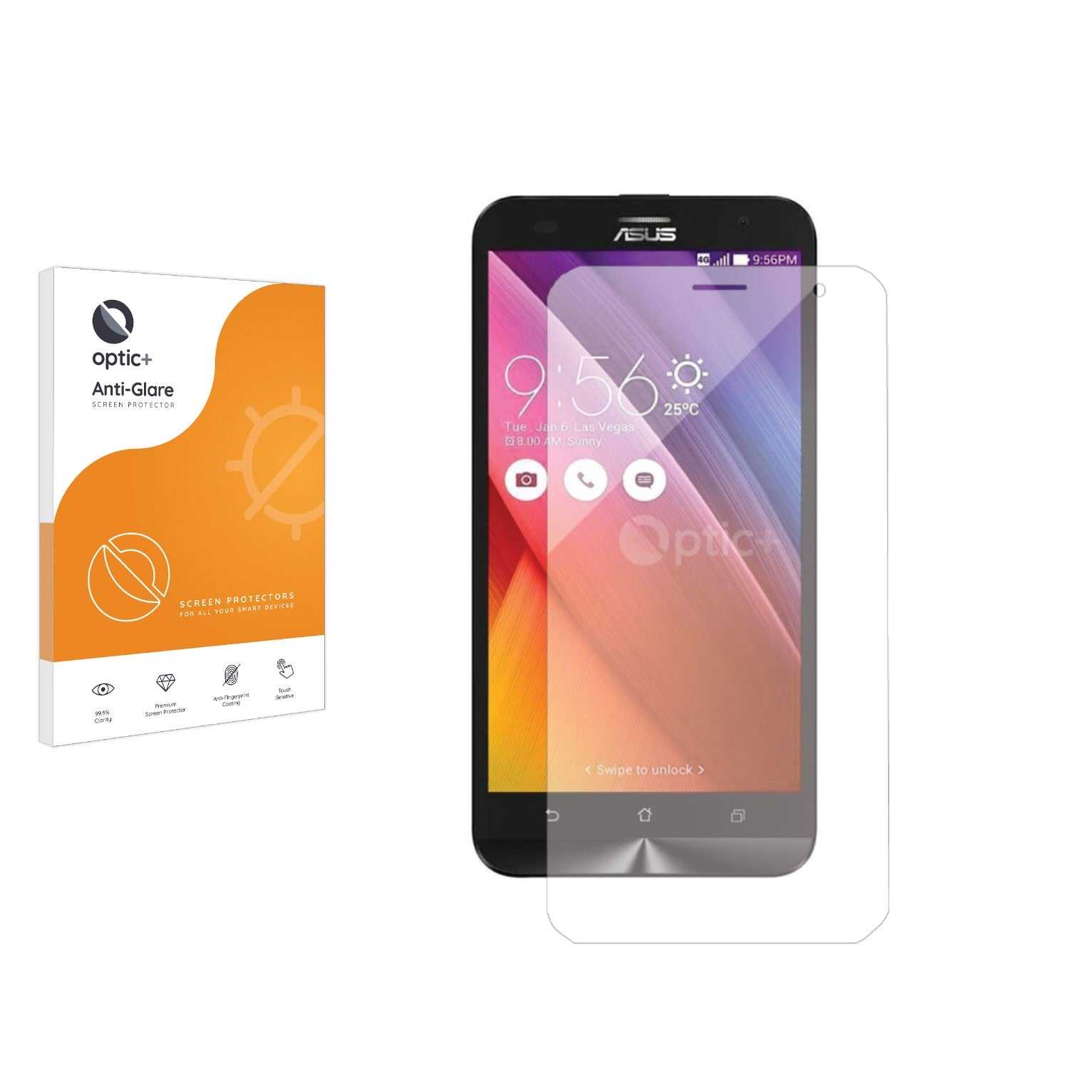 ScreenShield, Optic+ Anti-Glare Screen Protector for Asus ZenFone 2 Laser ZE601KL