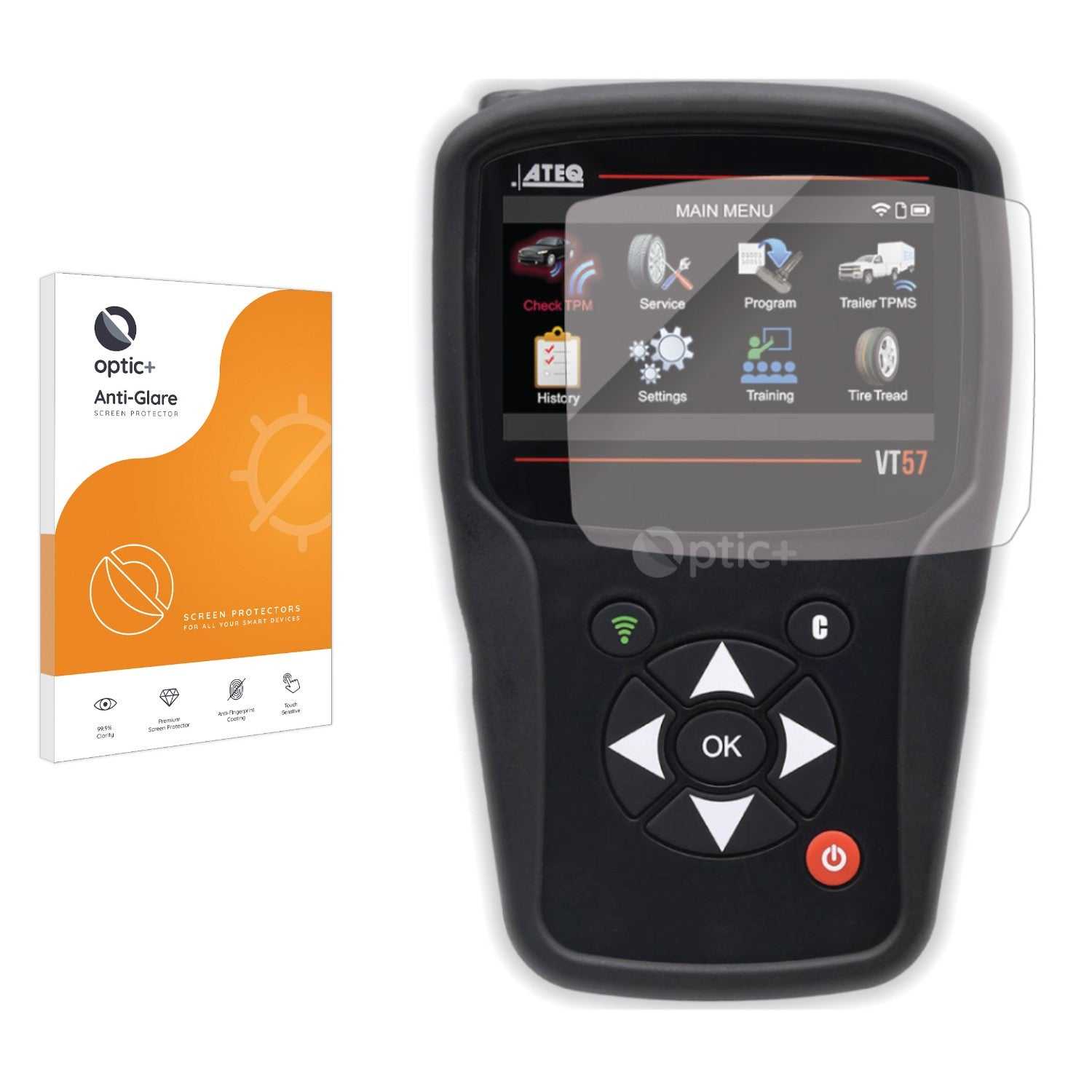 ScreenShield, Optic+ Anti-Glare Screen Protector for Ateq VT56