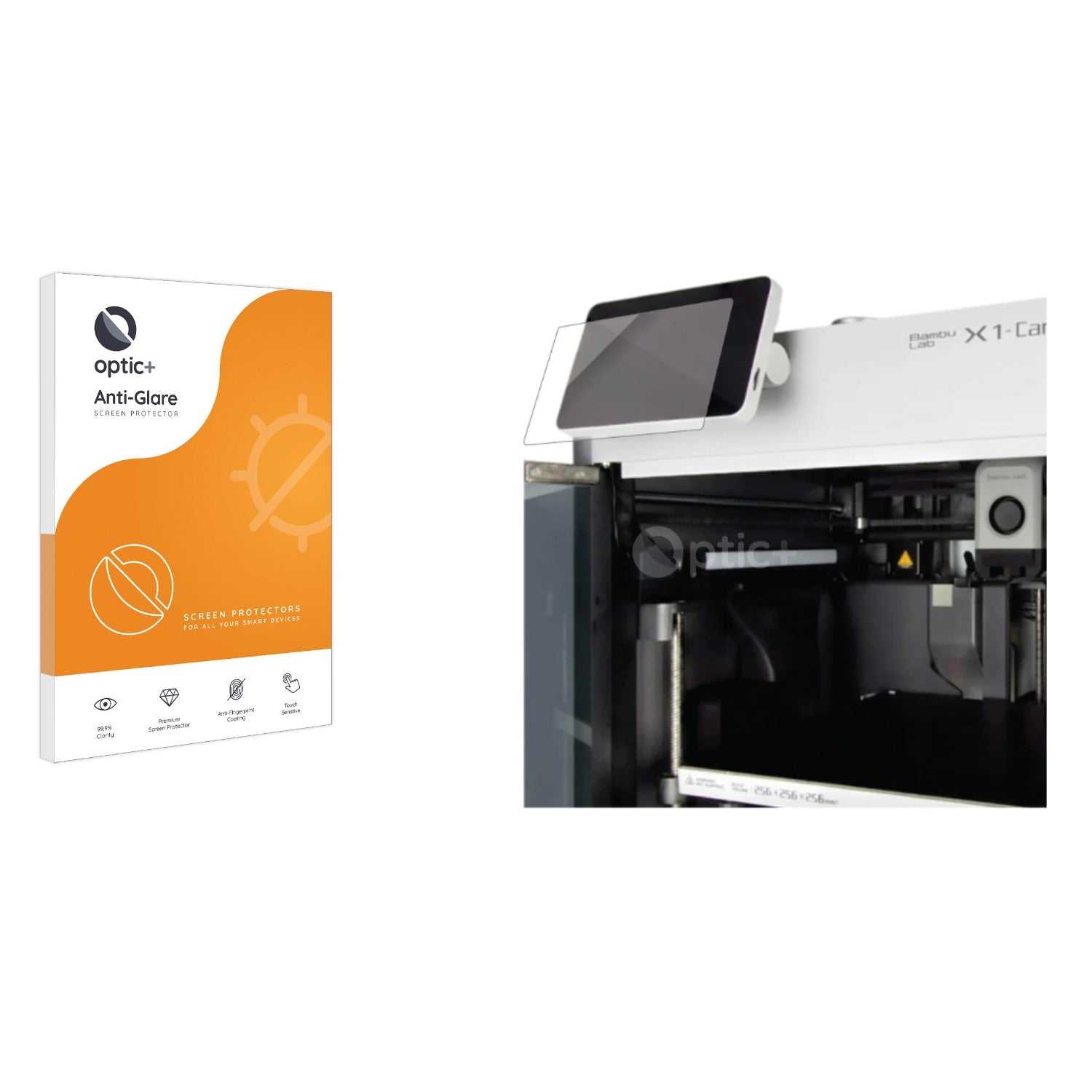 ScreenShield, Optic+ Anti-Glare Screen Protector for Bambu Lab X1-Carbon 3D Printer