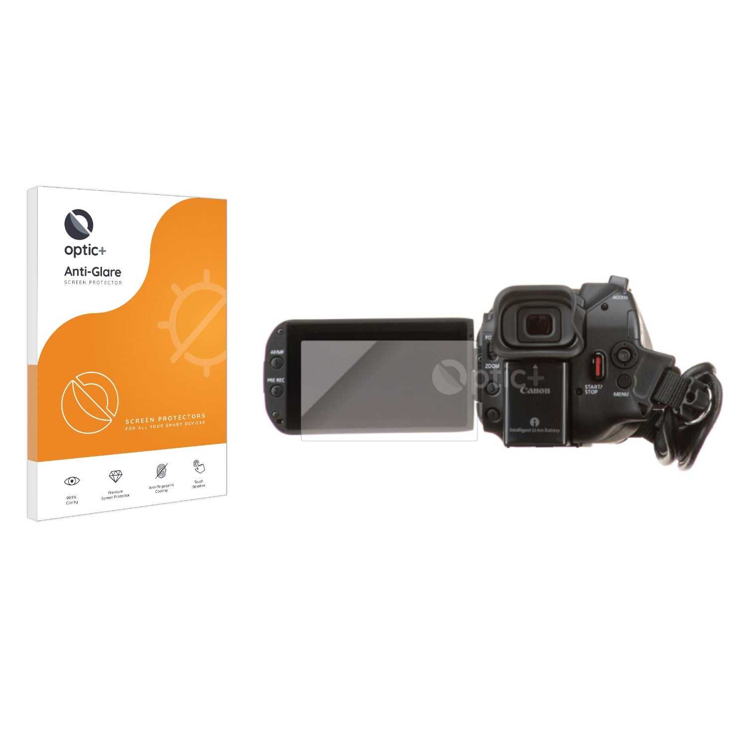 ScreenShield, Optic+ Anti-Glare Screen Protector for Canon Vixia HF G70