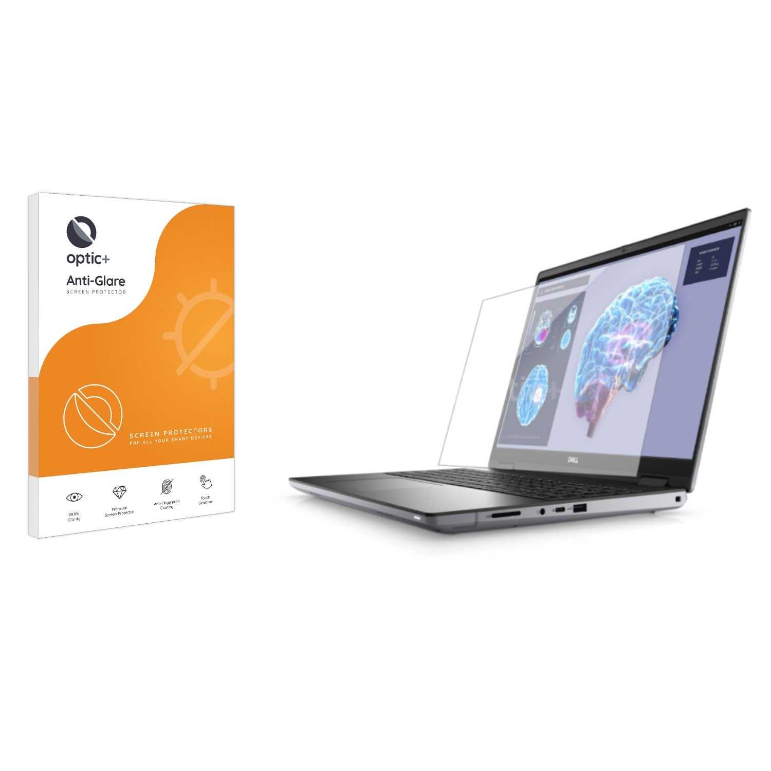 ScreenShield, Optic+ Anti-Glare Screen Protector for Dell Precision 7680 Touch