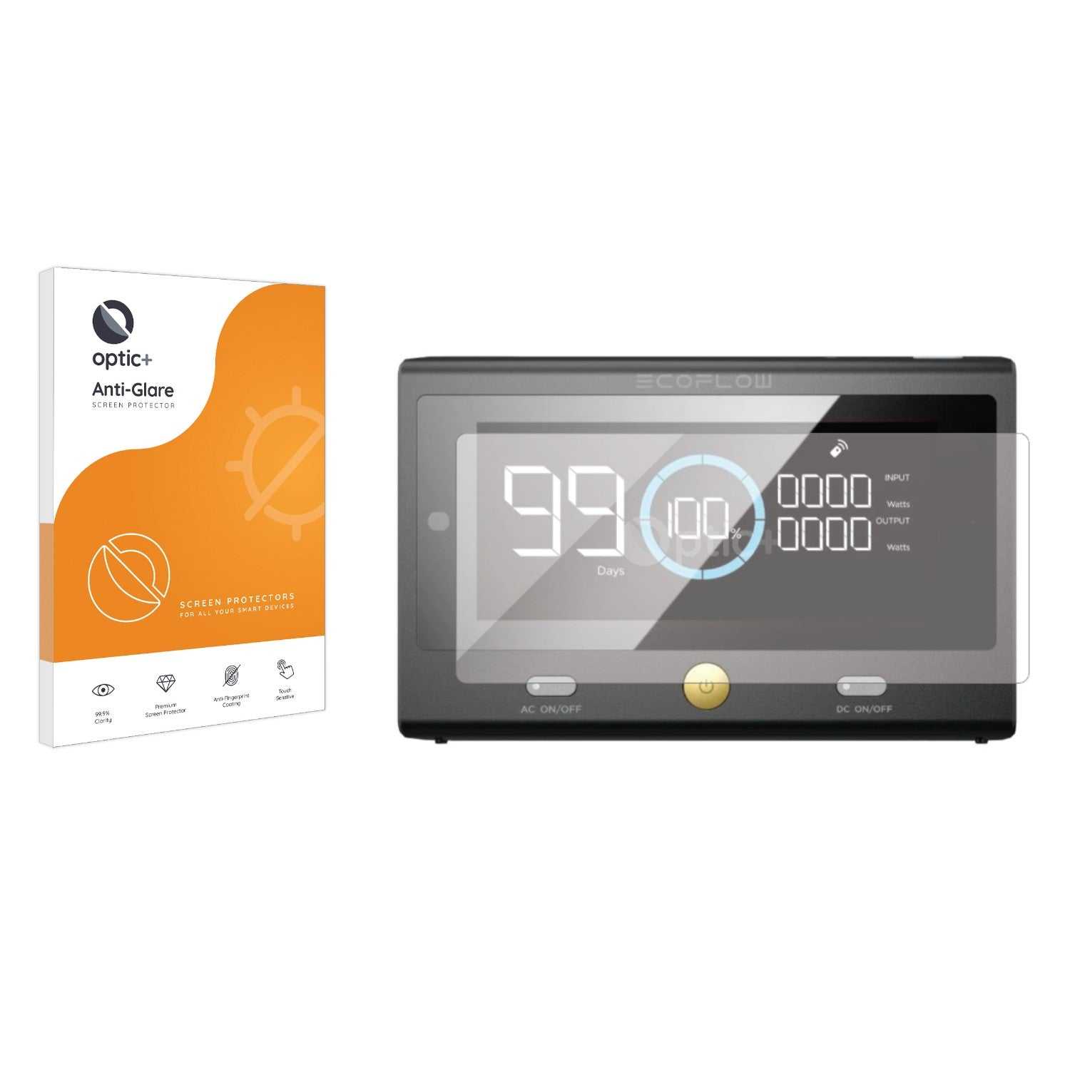 ScreenShield, Optic+ Anti-Glare Screen Protector for ECOFLOW Delta Pro Remote Control