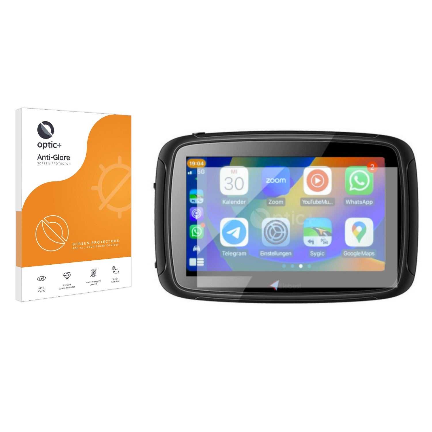 ScreenShield, Optic+ Anti-Glare Screen Protector for Elebest Carplay C650 5