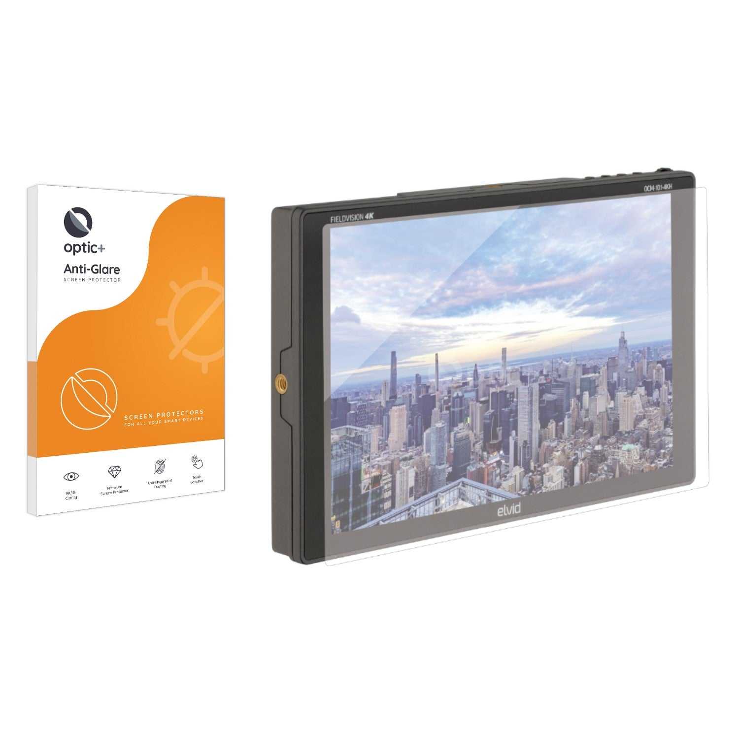 ScreenShield, Optic+ Anti-Glare Screen Protector for Elvid FieldVision 10.1" LCD On-Camera Monitor