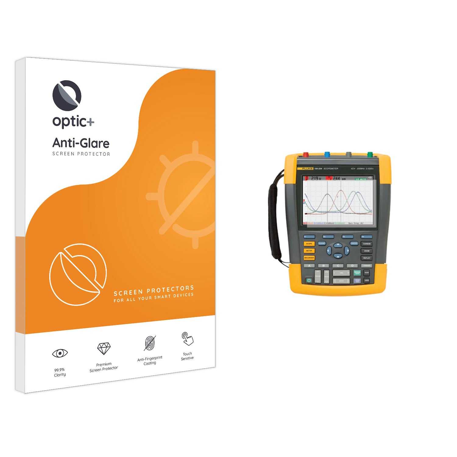 ScreenShield, Optic+ Anti-Glare Screen Protector for Fluke Scopemeter 190 III