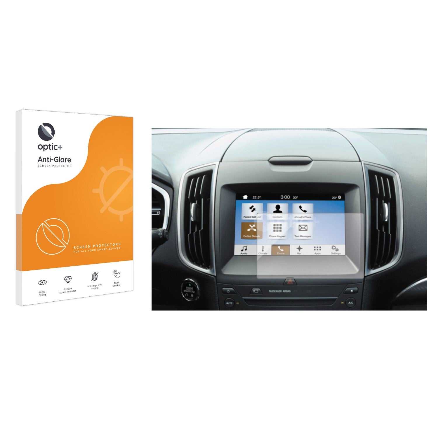 ScreenShield, Optic+ Anti-Glare Screen Protector for Ford Everest 2016 SYNC2 8"