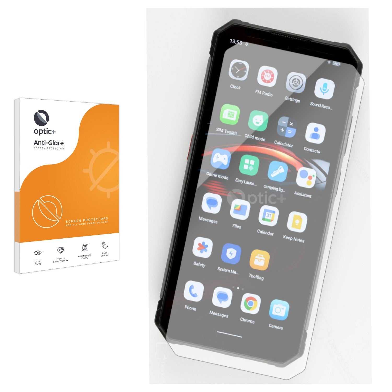 ScreenShield, Optic+ Anti-Glare Screen Protector for Fossibot F102