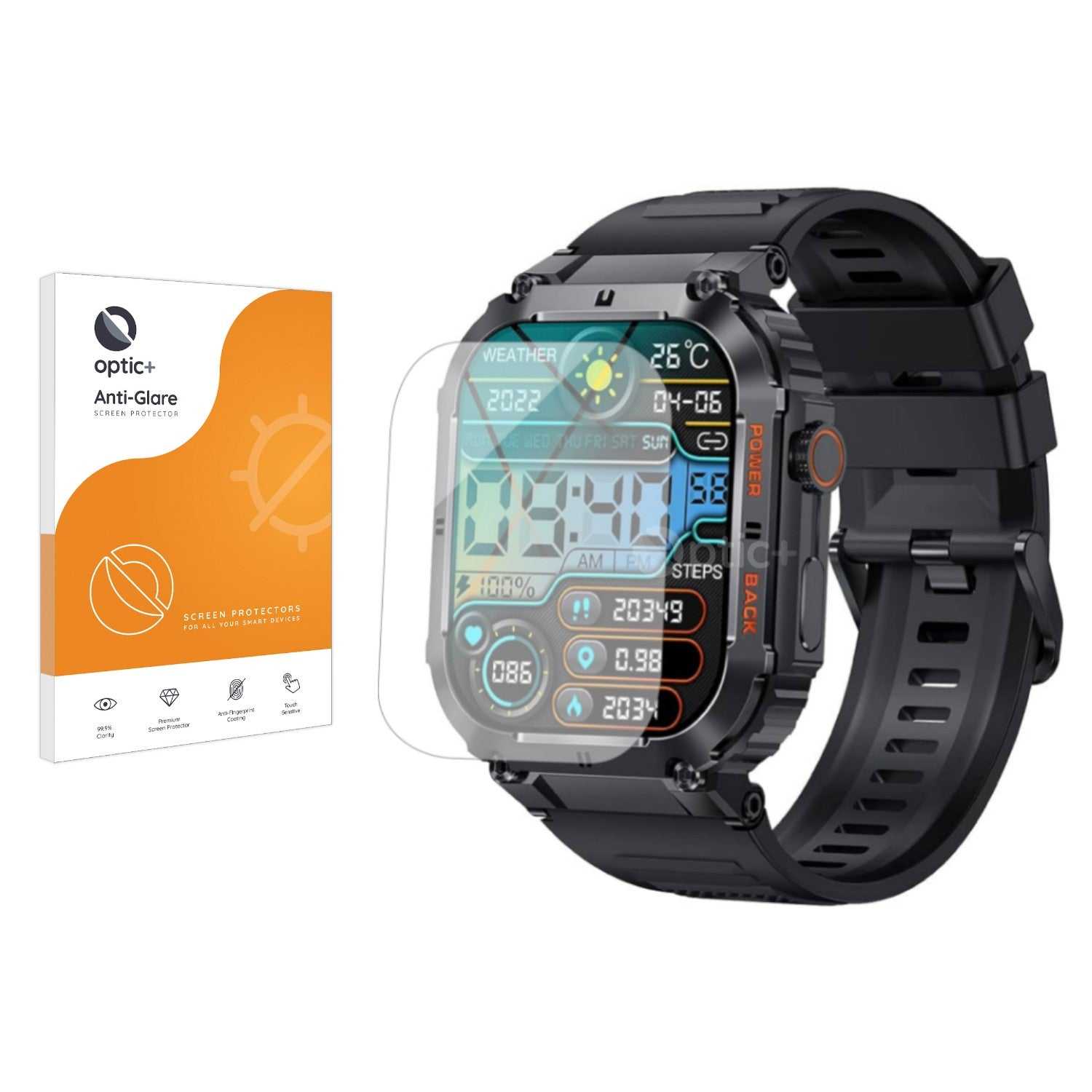 ScreenShield, Optic+ Anti-Glare Screen Protector for GaWear K57PRO 1.96"