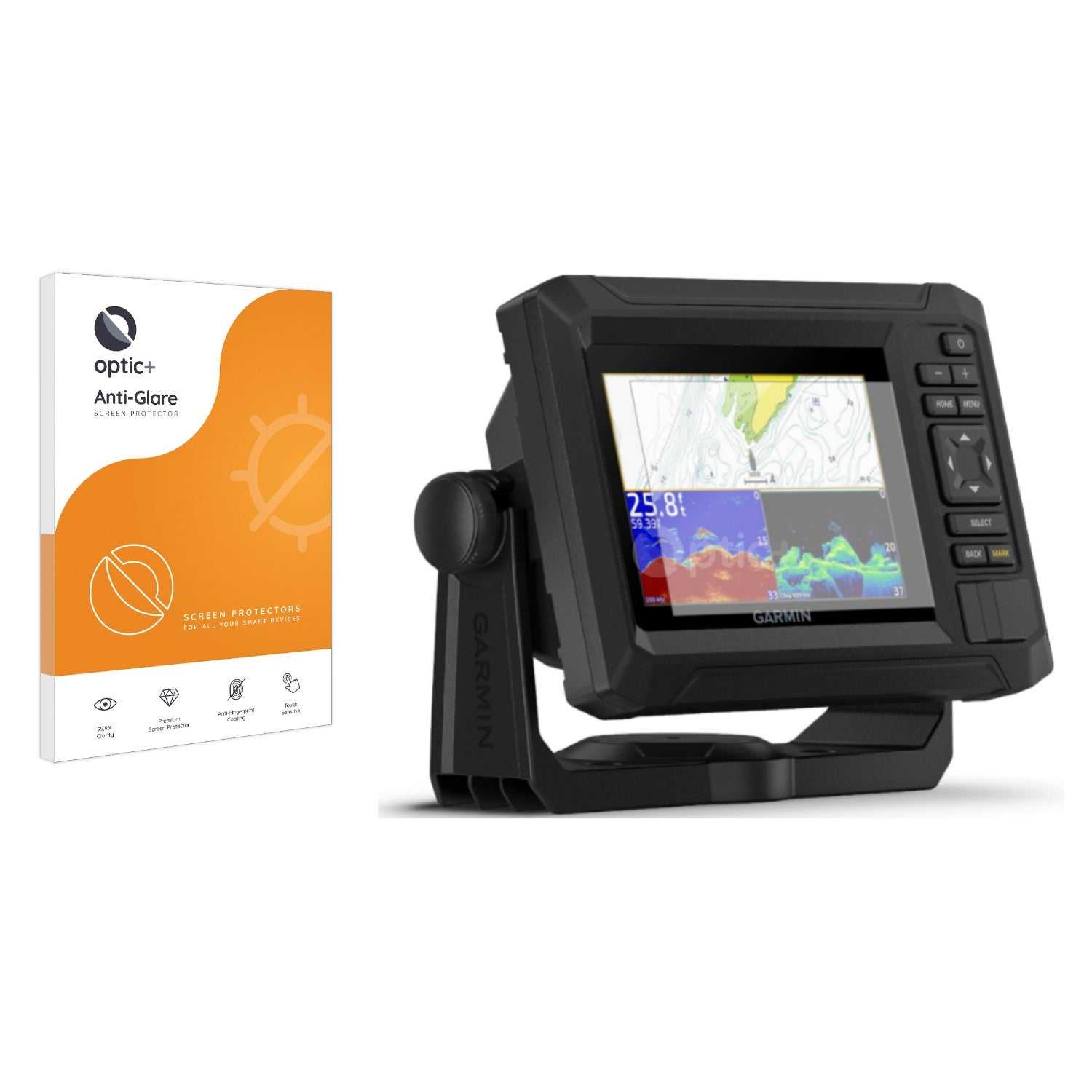 ScreenShield, Optic+ Anti-Glare Screen Protector for Garmin ECHOMAP UHD2 5