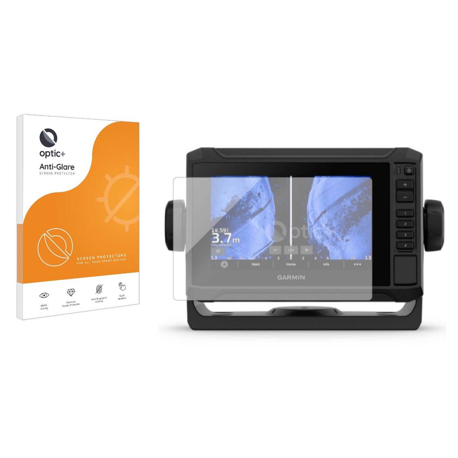 ScreenShield, Optic+ Anti-Glare Screen Protector for Garmin ECHOMAP UHD2 6