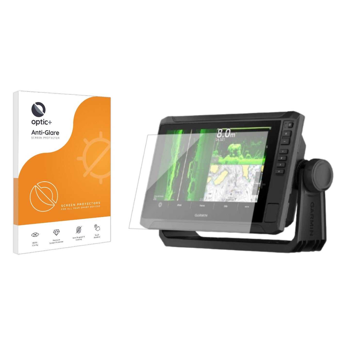 ScreenShield, Optic+ Anti-Glare Screen Protector for Garmin ECHOMAP UHD2 9