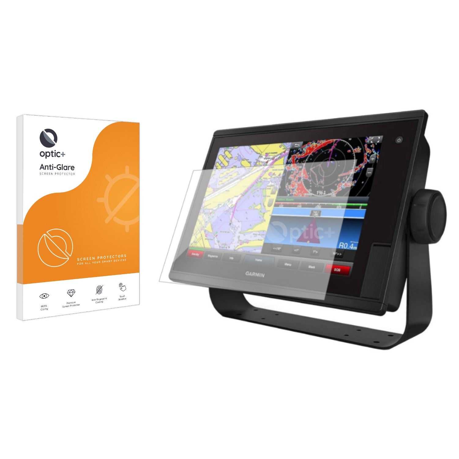 ScreenShield, Optic+ Anti-Glare Screen Protector for Garmin GPSMAP 1222 Touch