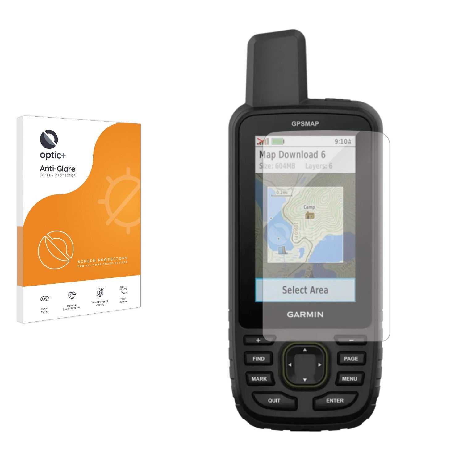 ScreenShield, Optic+ Anti-Glare Screen Protector for Garmin GPSMAP 67