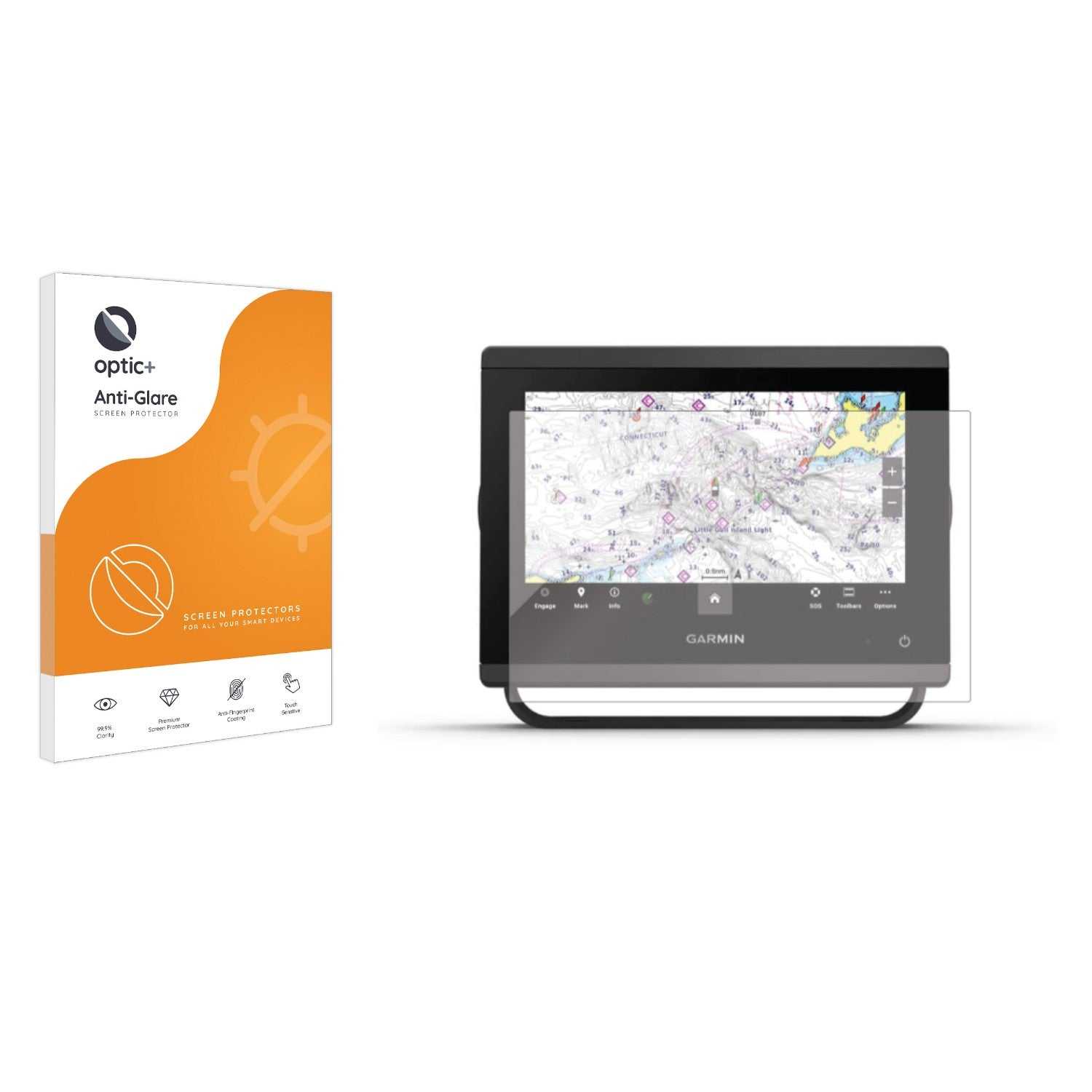 ScreenShield, Optic+ Anti-Glare Screen Protector for Garmin GPSMAP 753xsv