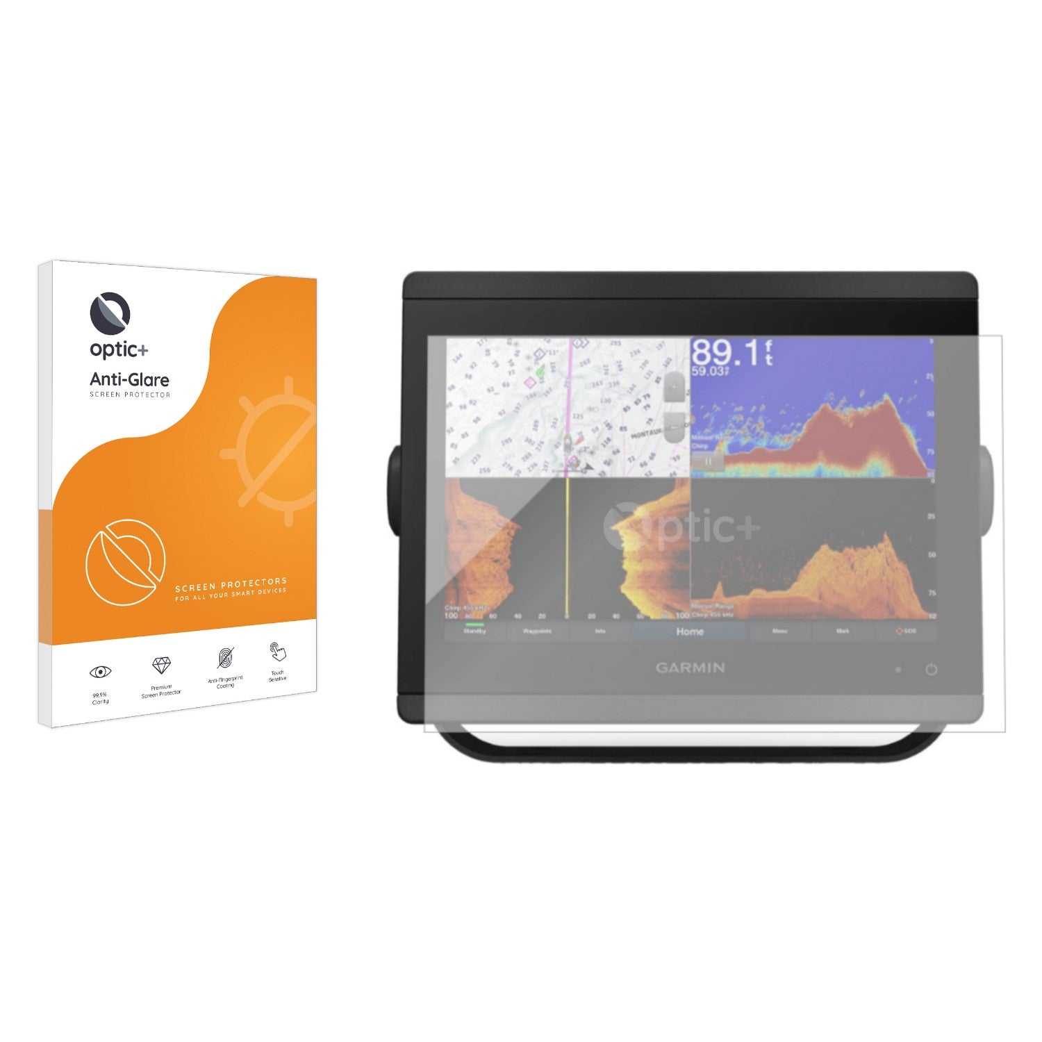 ScreenShield, Optic+ Anti-Glare Screen Protector for Garmin GPSMAP 8610