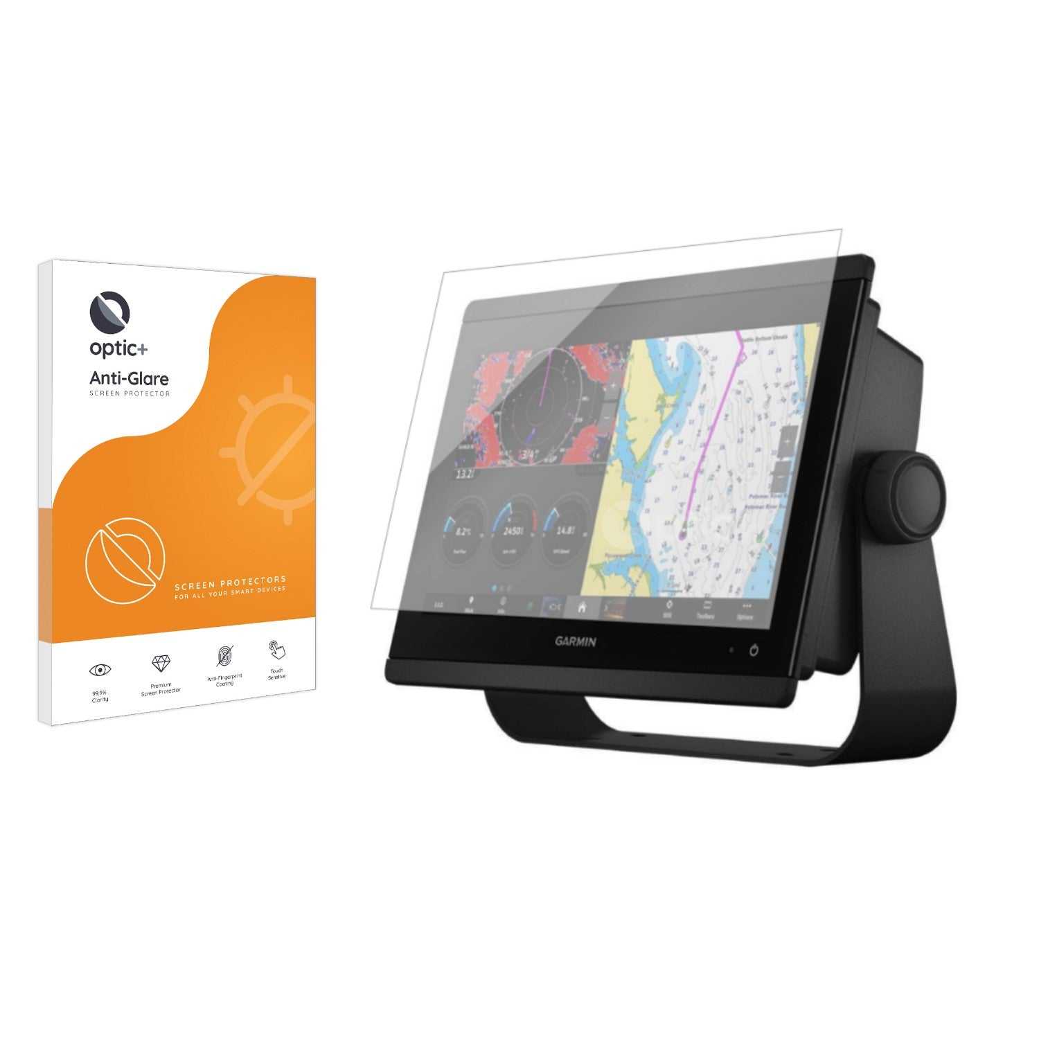 ScreenShield, Optic+ Anti-Glare Screen Protector for Garmin GPSMAP 8612