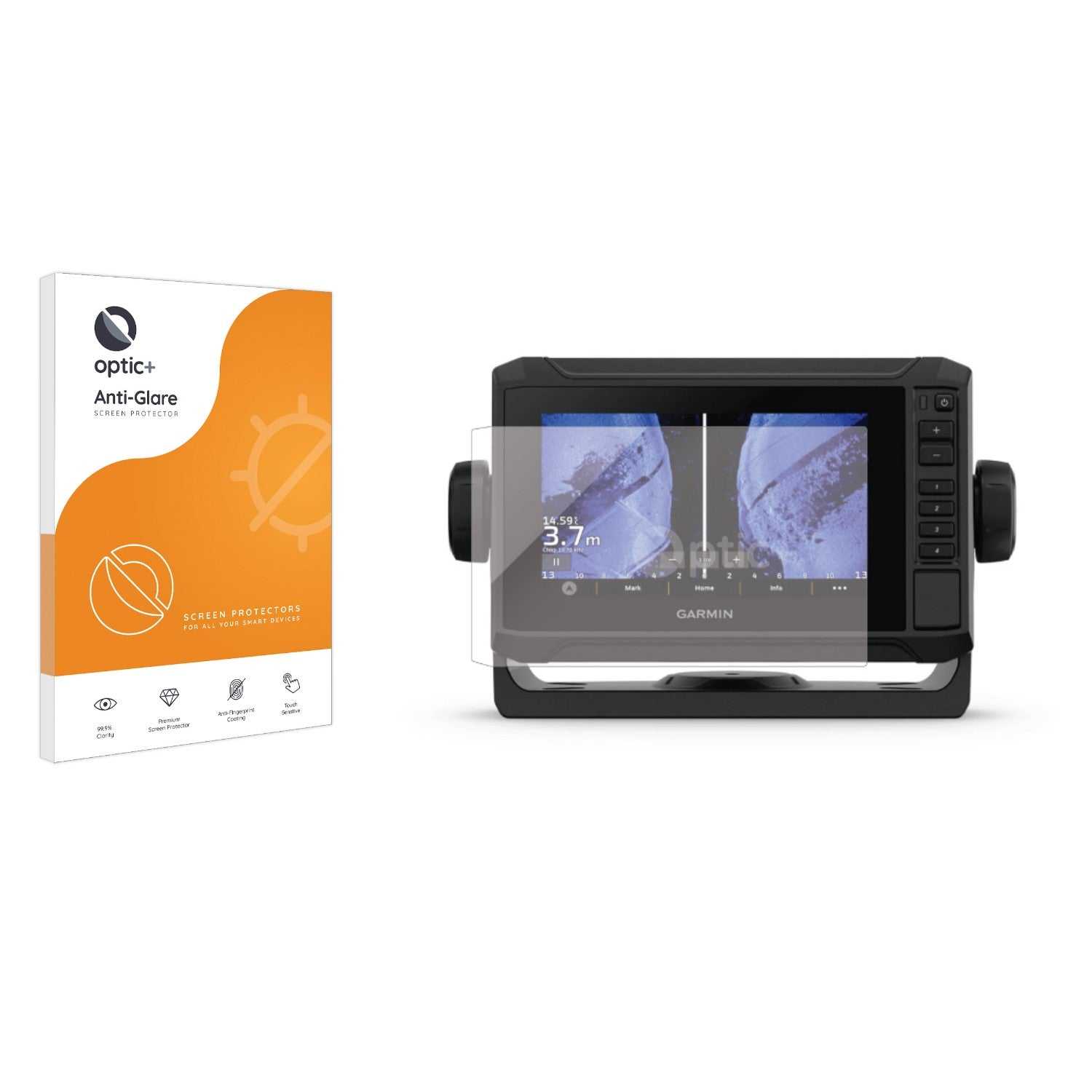 ScreenShield, Optic+ Anti-Glare Screen Protector for Garmin UHD2 6" Chartplotter