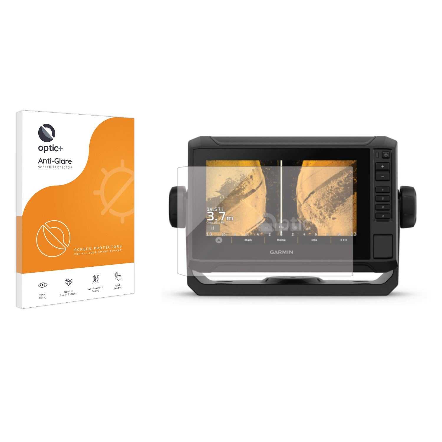 ScreenShield, Optic+ Anti-Glare Screen Protector for Garmin UHD2 7" Chartplotter