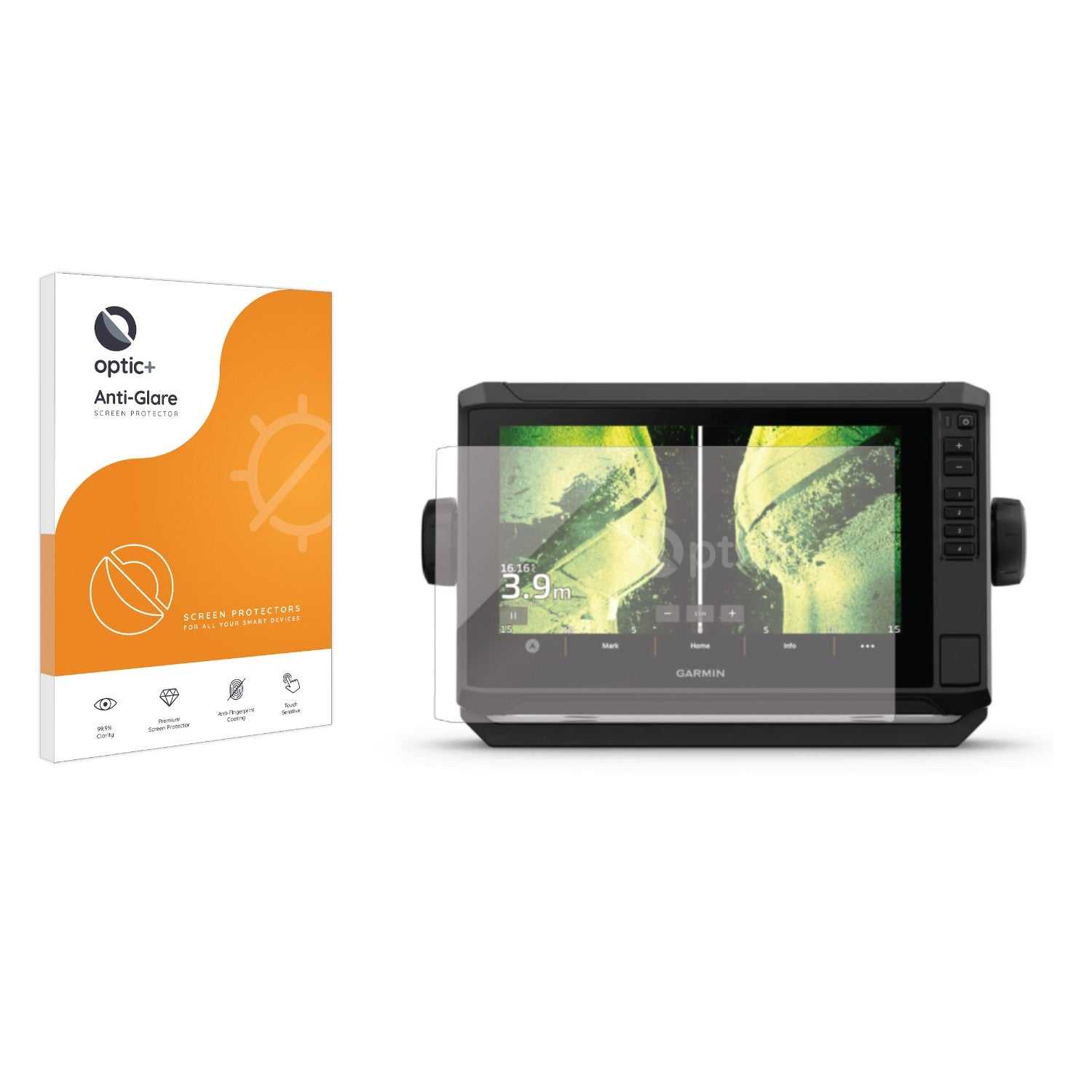 ScreenShield, Optic+ Anti-Glare Screen Protector for Garmin UHD2 9" Chartplotter