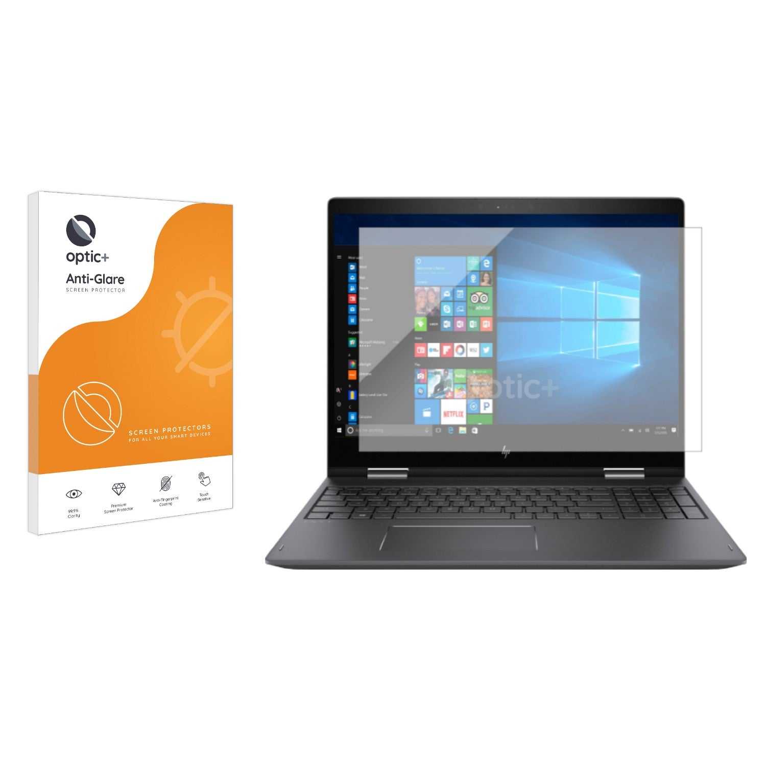 ScreenShield, Optic+ Anti-Glare Screen Protector for HP Envy x360 2-in-1 15-fx