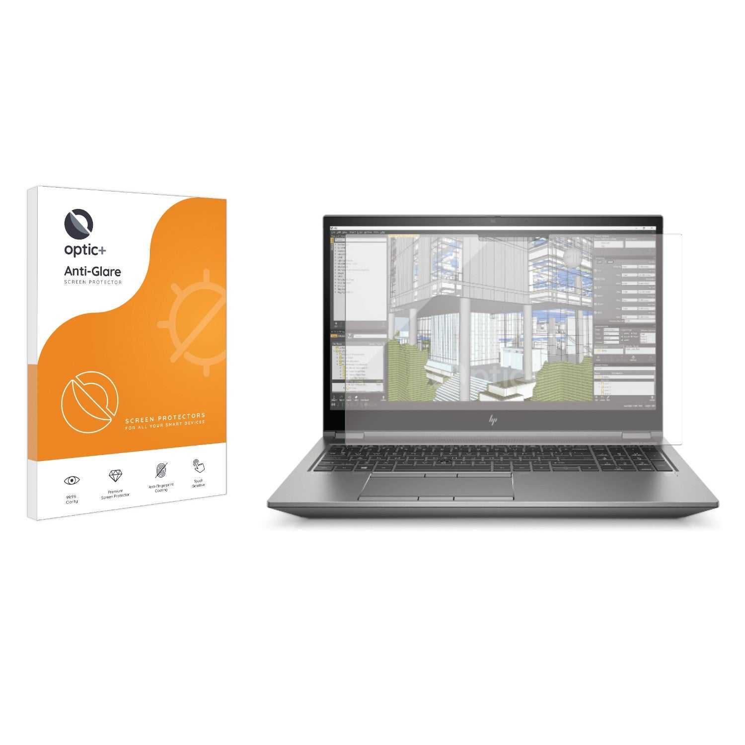 ScreenShield, Optic+ Anti-Glare Screen Protector for HP ZBook Fury 17.3" G8 Non-Touch