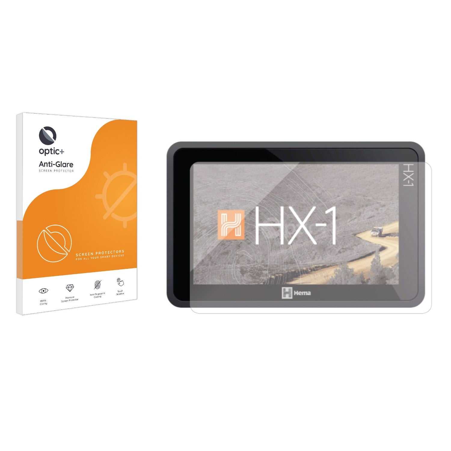 ScreenShield, Optic+ Anti-Glare Screen Protector for Hema HX-1 Navigator