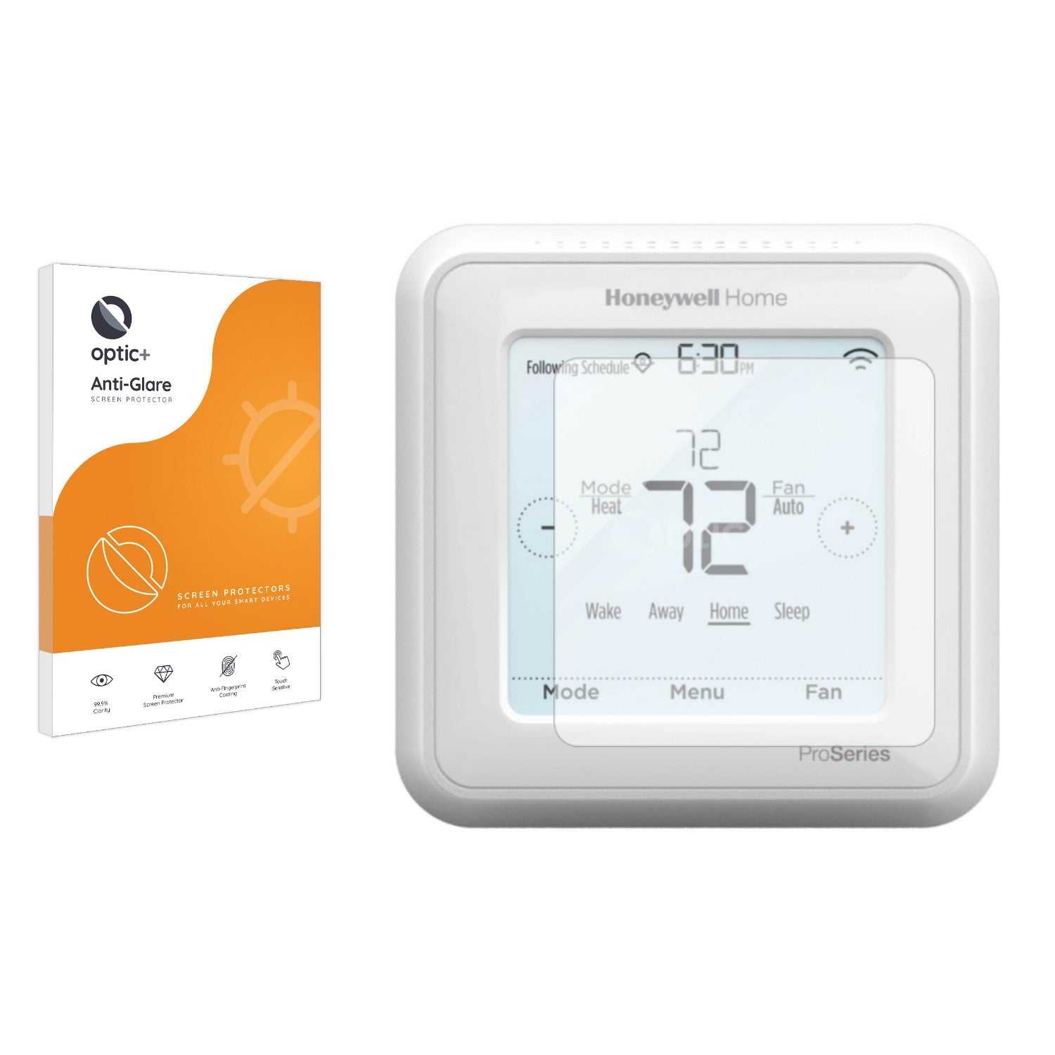 ScreenShield, Optic+ Anti-Glare Screen Protector for Honeywell Home T6 Smart Thermostat