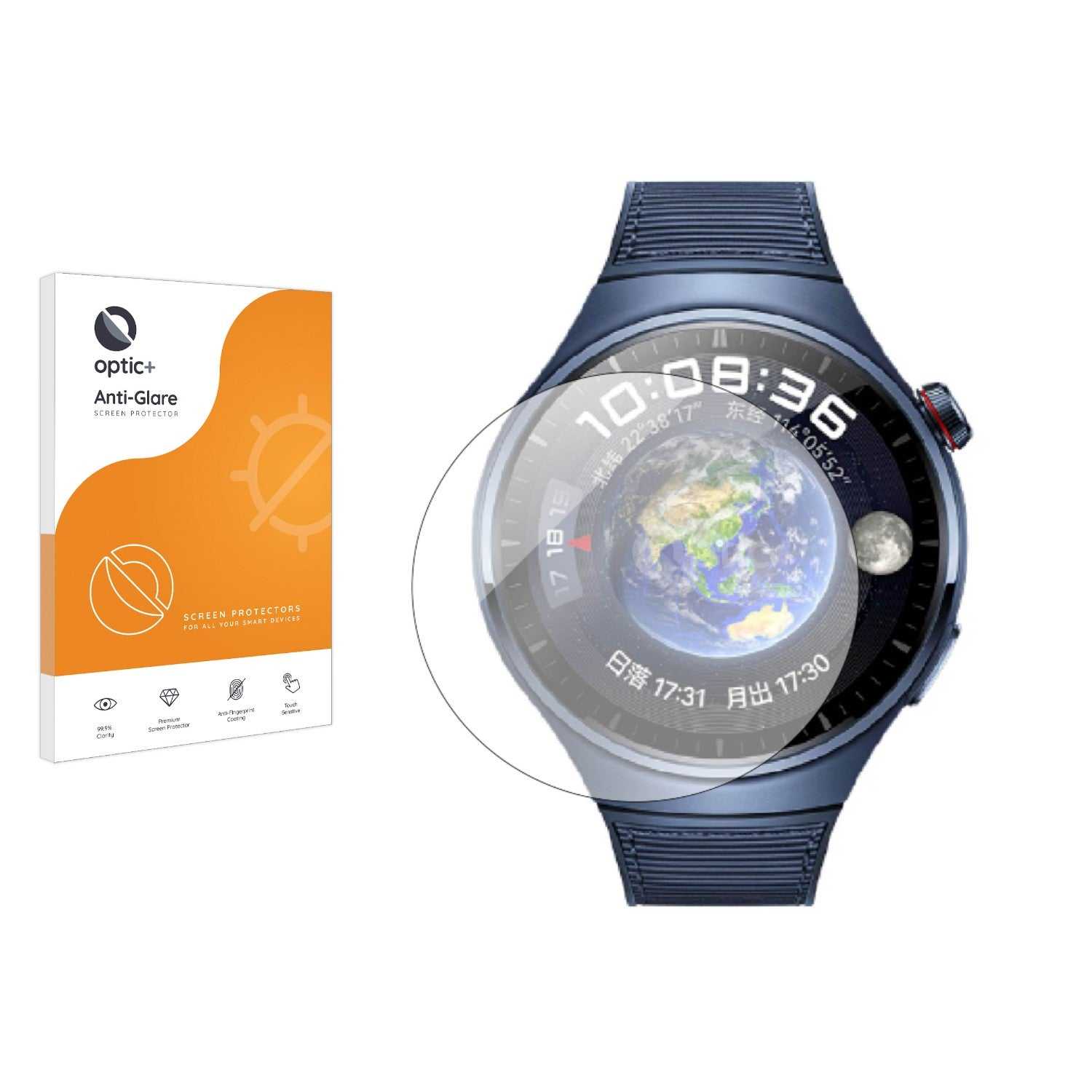 ScreenShield, Optic+ Anti-Glare Screen Protector for Huawei Watch 4 Pro