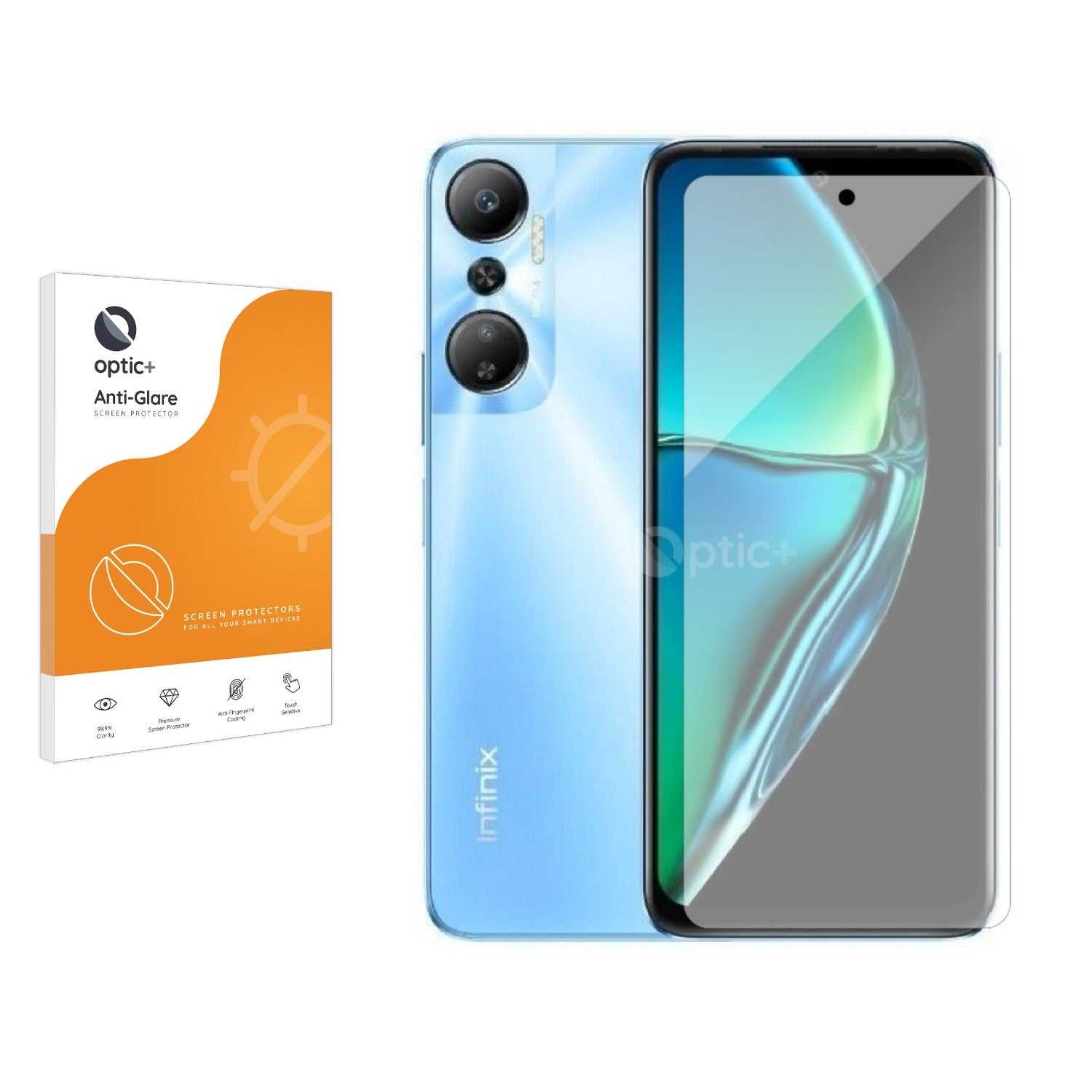 ScreenShield, Optic+ Anti-Glare Screen Protector for Infinix Hot 40 Pro