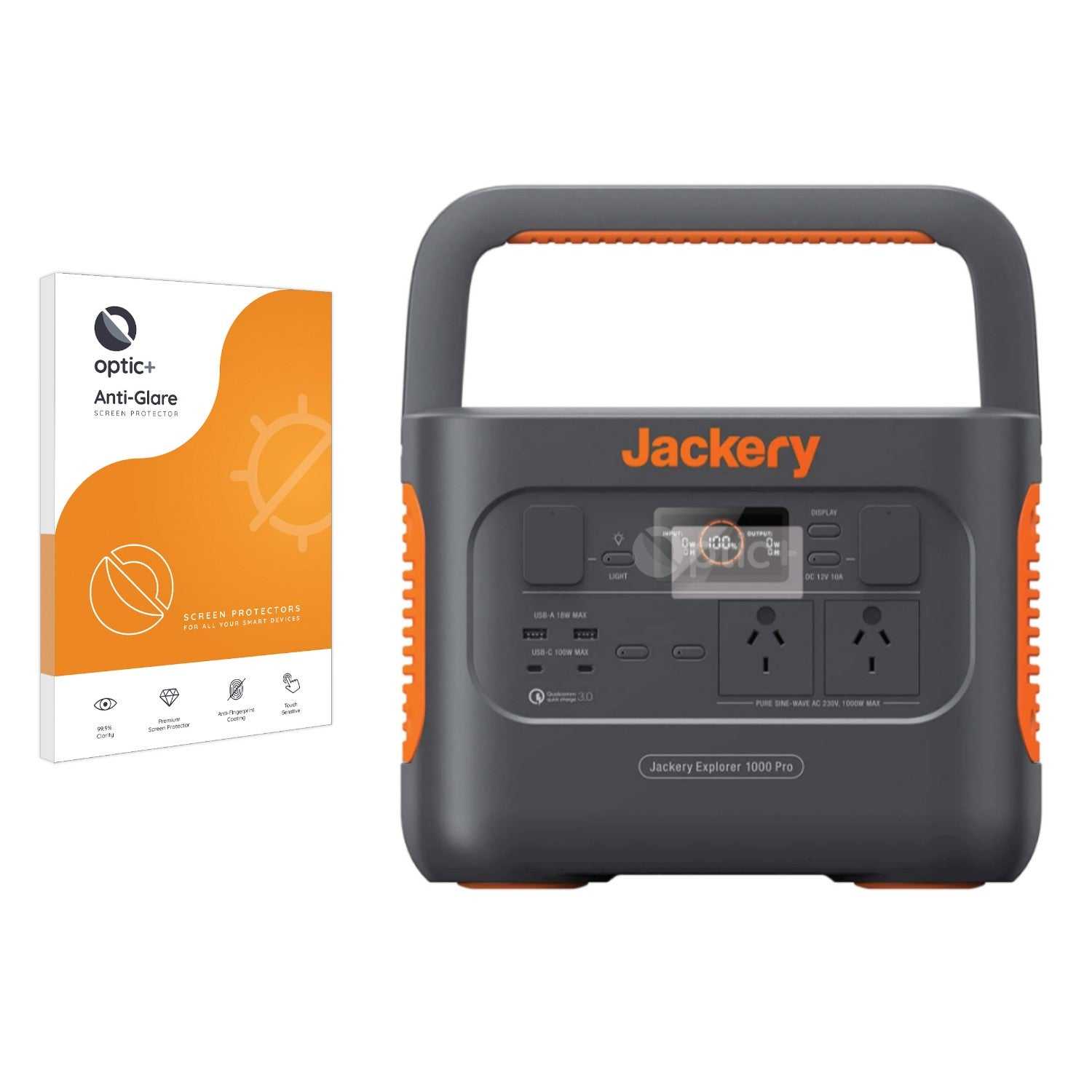 ScreenShield, Optic+ Anti-Glare Screen Protector for Jackery Explorer 1000 Pro Portable Power Station