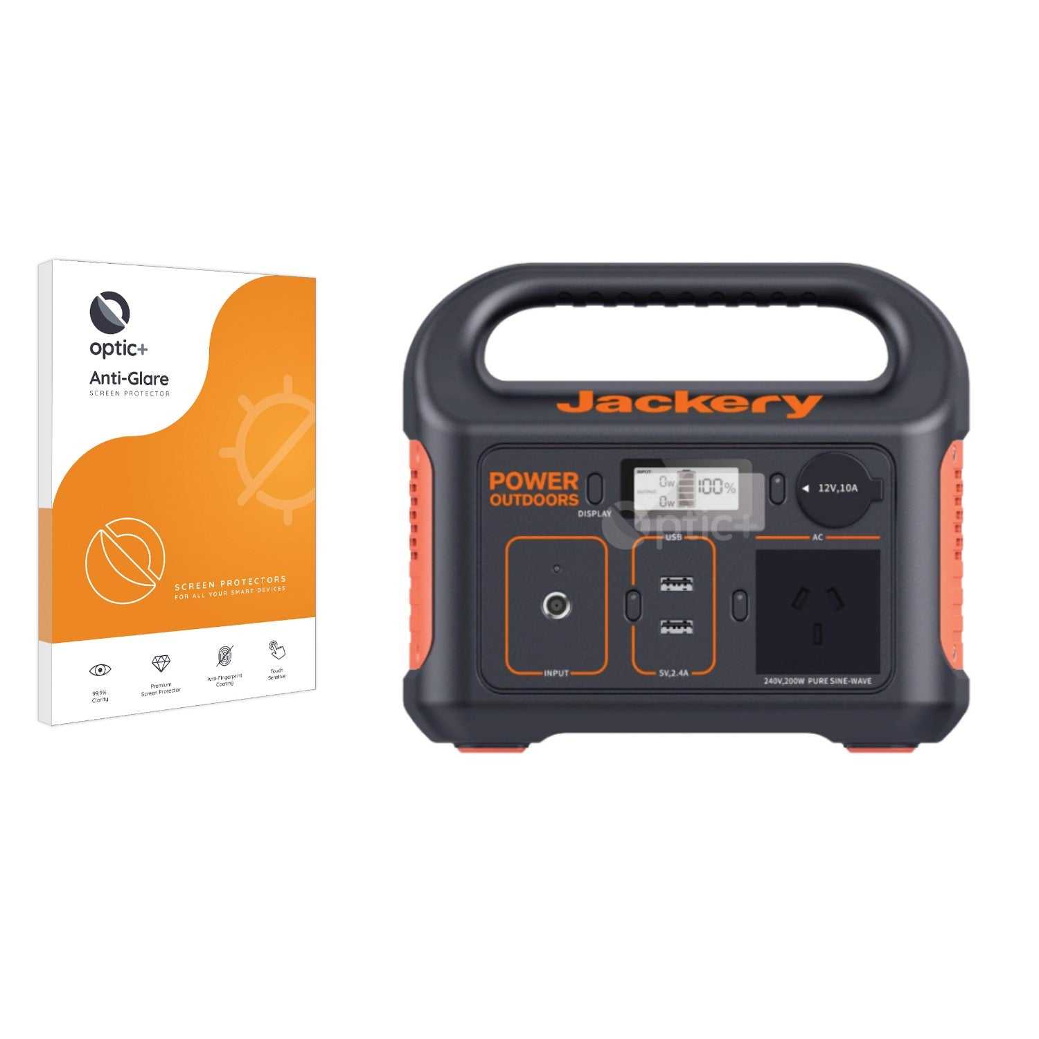 ScreenShield, Optic+ Anti-Glare Screen Protector for Jackery Explorer 240 Portable Power Station