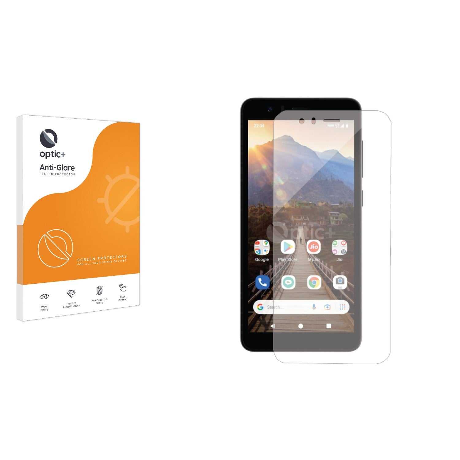 ScreenShield, Optic+ Anti-Glare Screen Protector for JioPhone Next