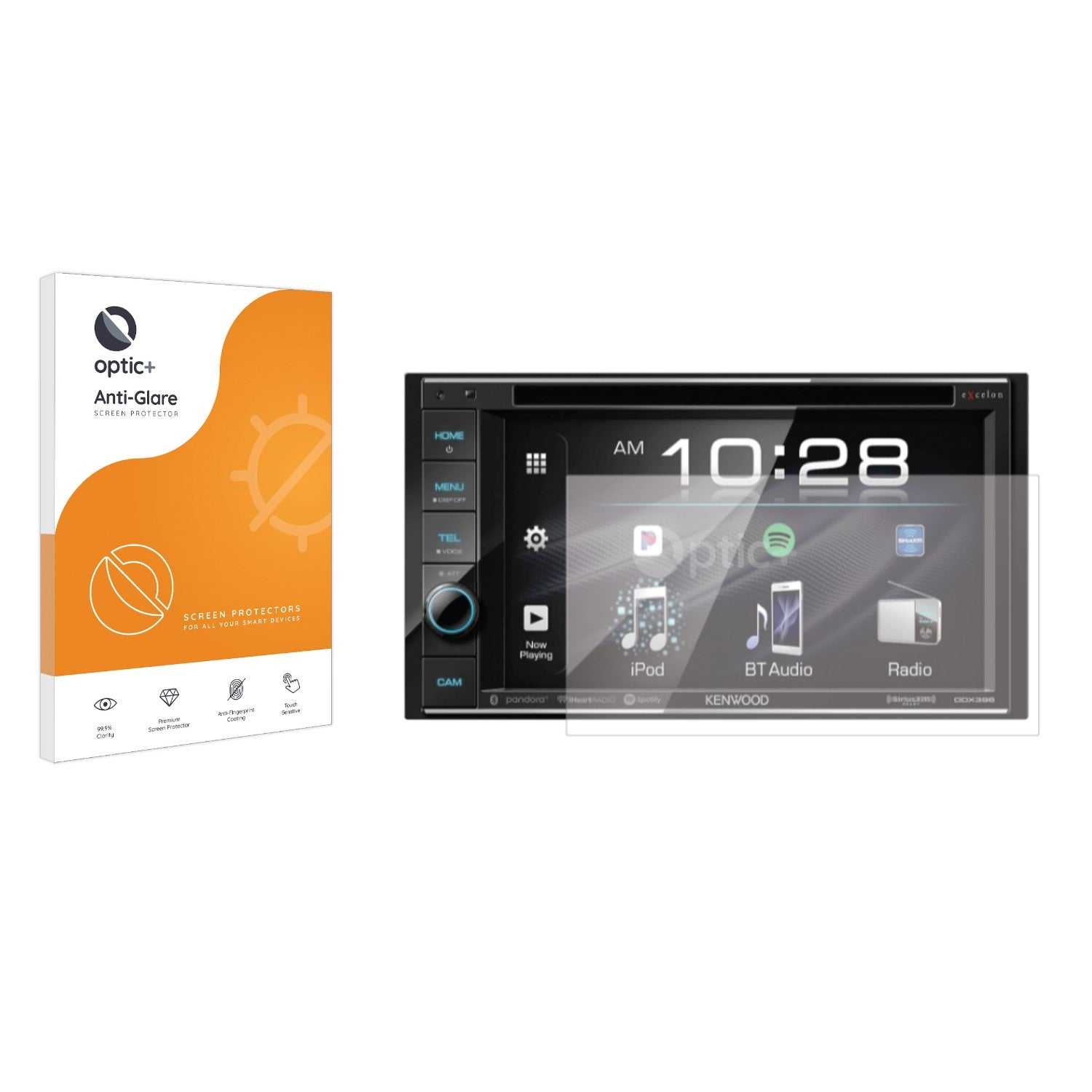 ScreenShield, Optic+ Anti-Glare Screen Protector for Kenwood DDX396BT